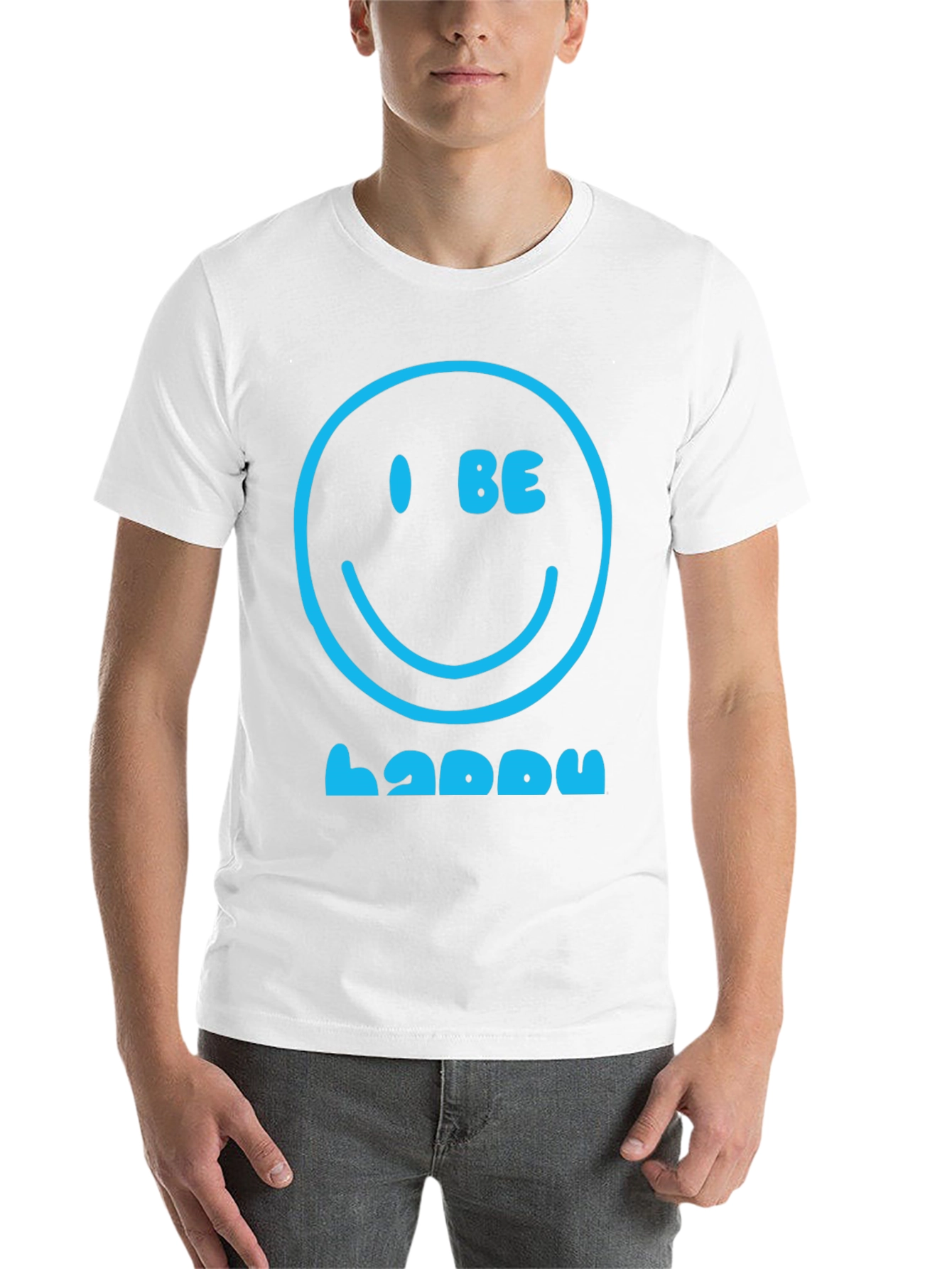 Black I Be Happy Graphic Tee - Positive Vibes T-Shirt view 14