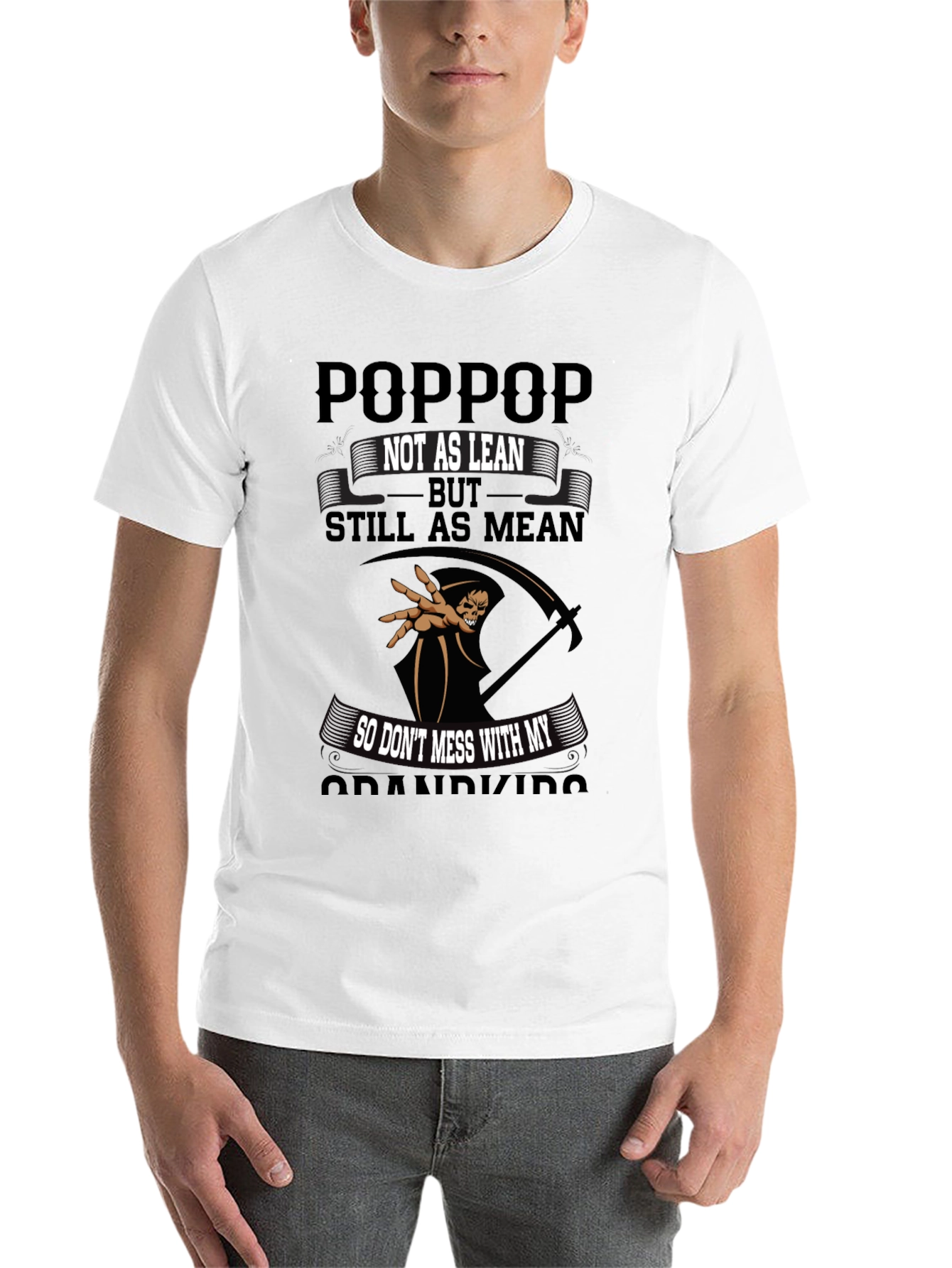 Black "Poppop, Not as Lean, Still as Mean" Graphic Tee view 14