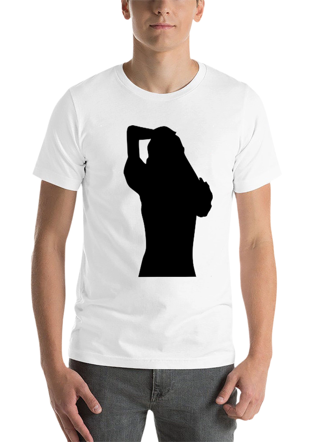 Black Black Silhouette Graphic T-Shirt view 14