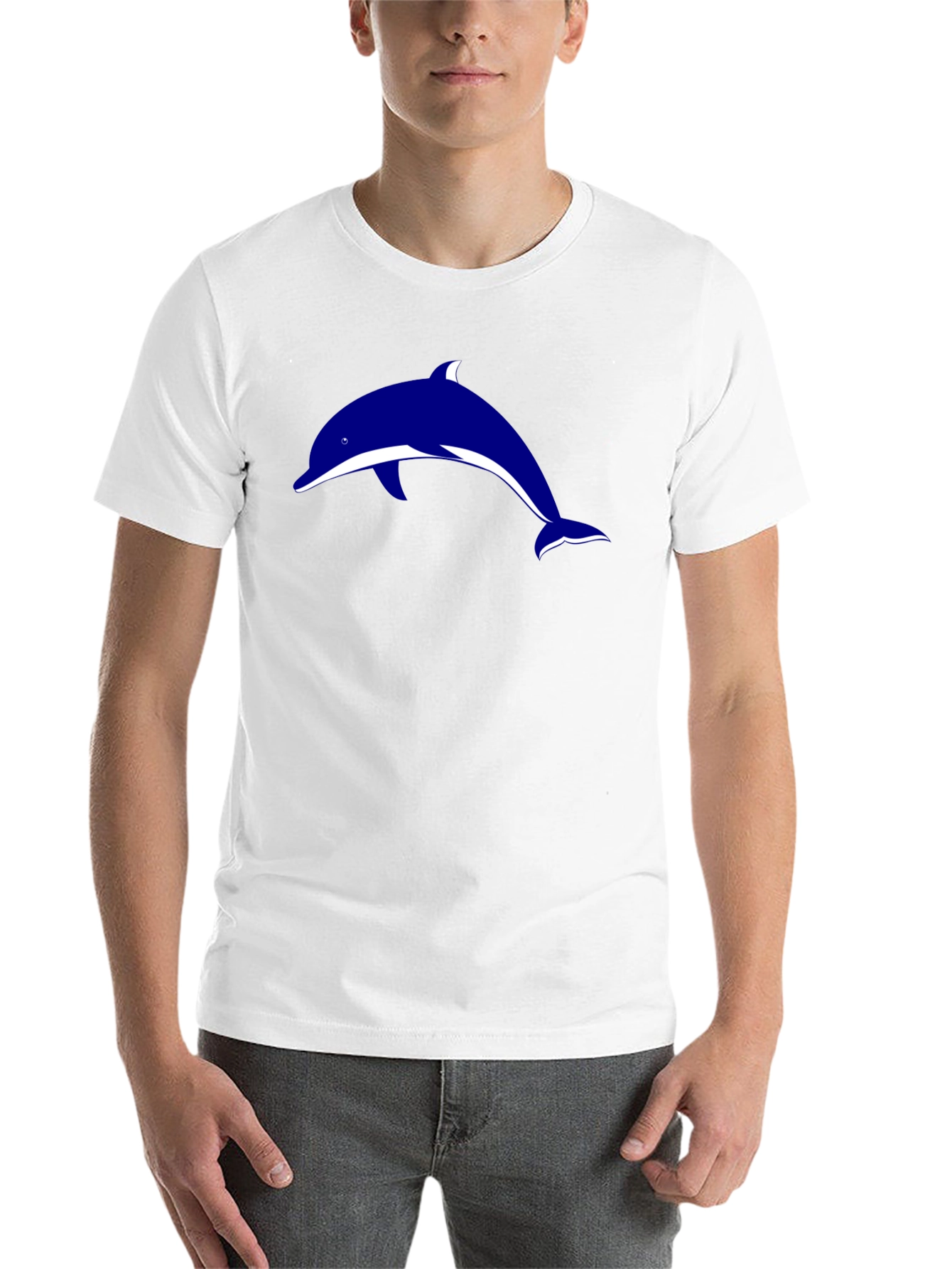 Black Black Dolphin Graphic Tee - Stylish Casual Wear view 14