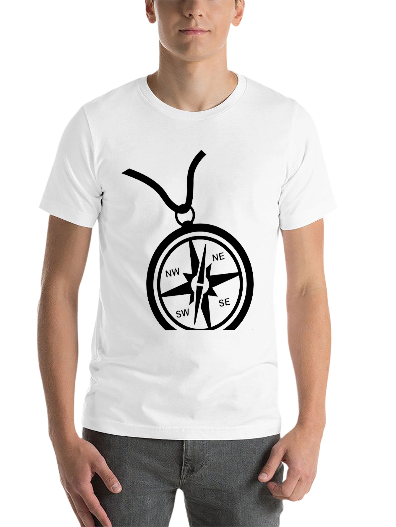 Black Compass Graphic T-Shirt - Adventure Ready! view 14