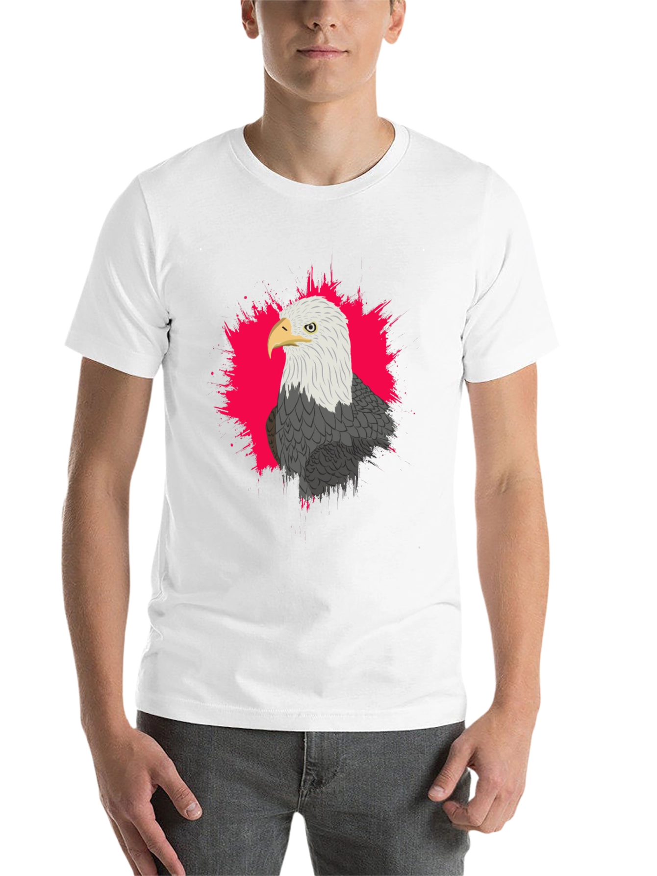 Black Eagle Graphic Tee - Black Cotton Blend view 14