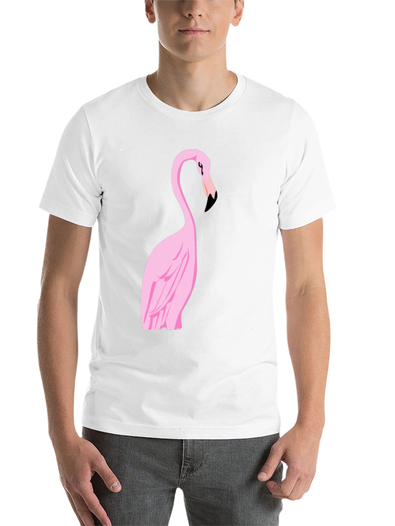Black Flamingo Graphic Tee - Stylish Black Cotton Shirt view 14