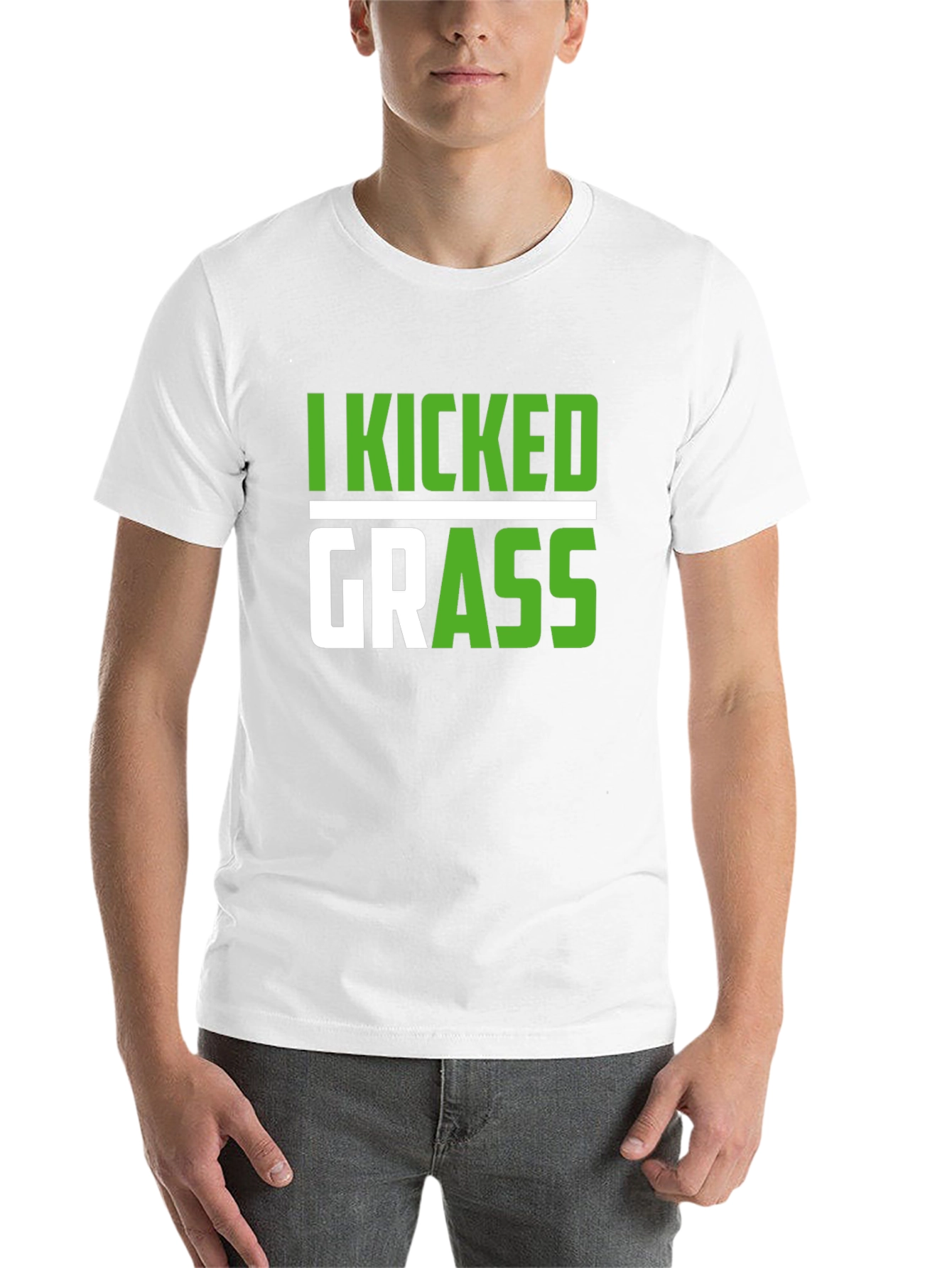 Black I Kicked Grass T-Shirt Funny Sarcastic Novelty Tee view 14