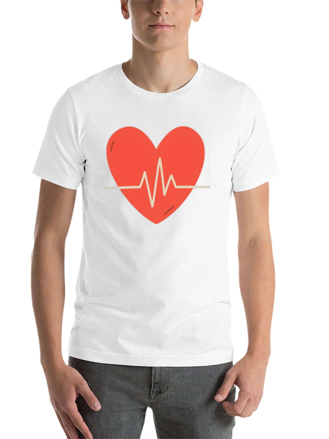Black Heartbeat Graphic Tee - Stylish Comfort view 14