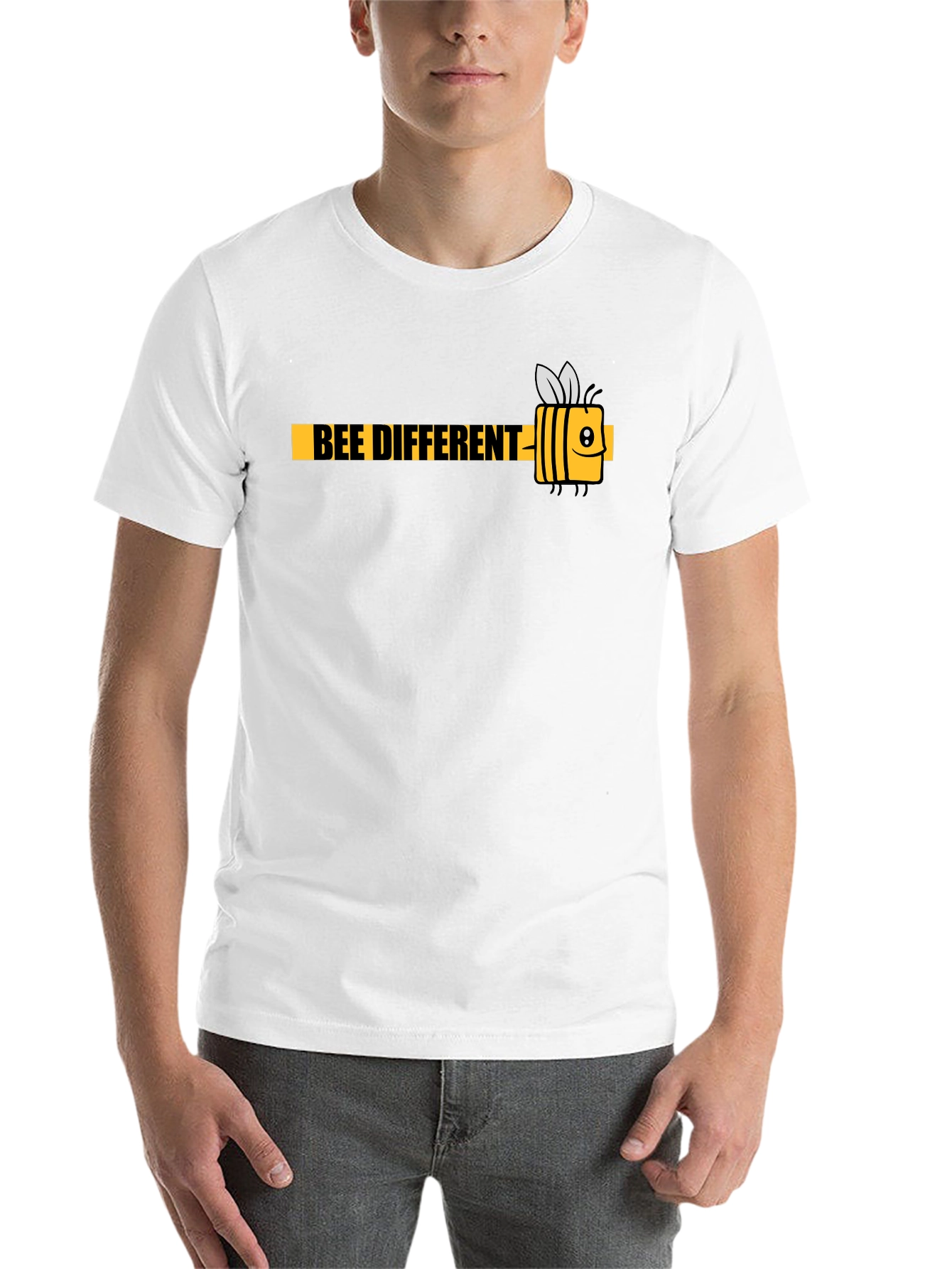 Black Bee Different Black Graphic T-Shirt - Mens view 14