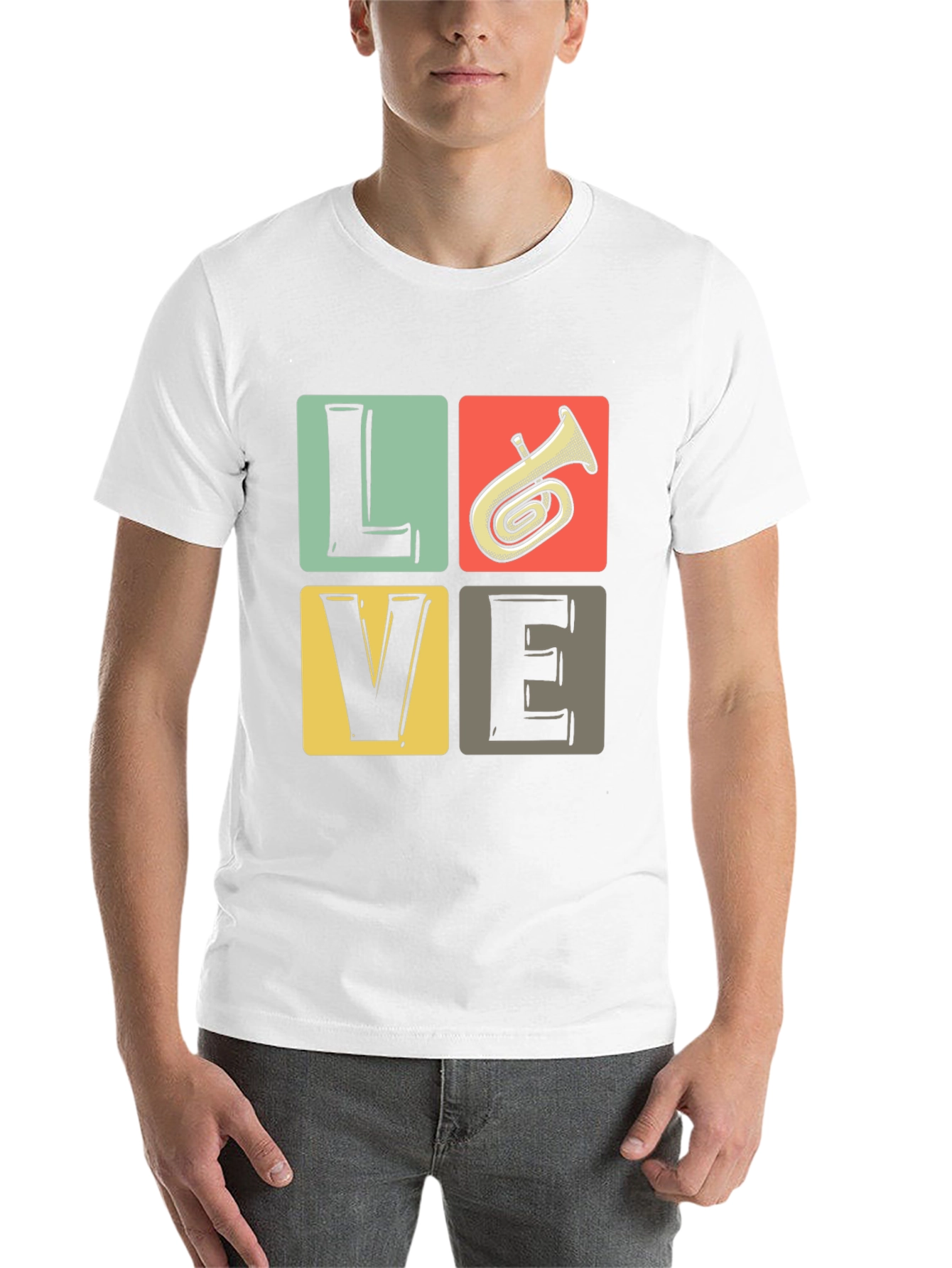 Black Love Tuba T-Shirt, Music Lover Tee view 14