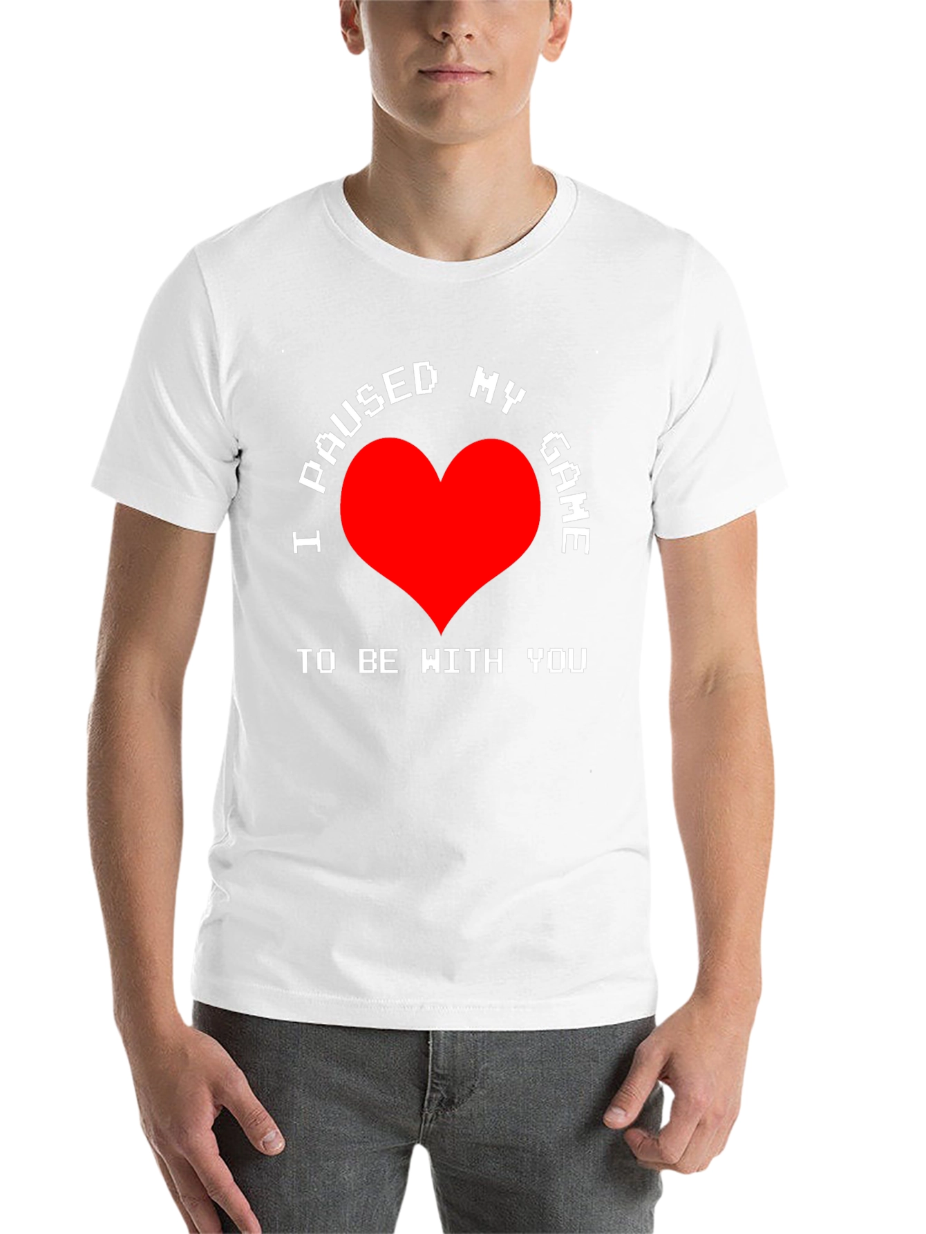Black I Paused My Game T-Shirt - Gamer Love Tee view 14