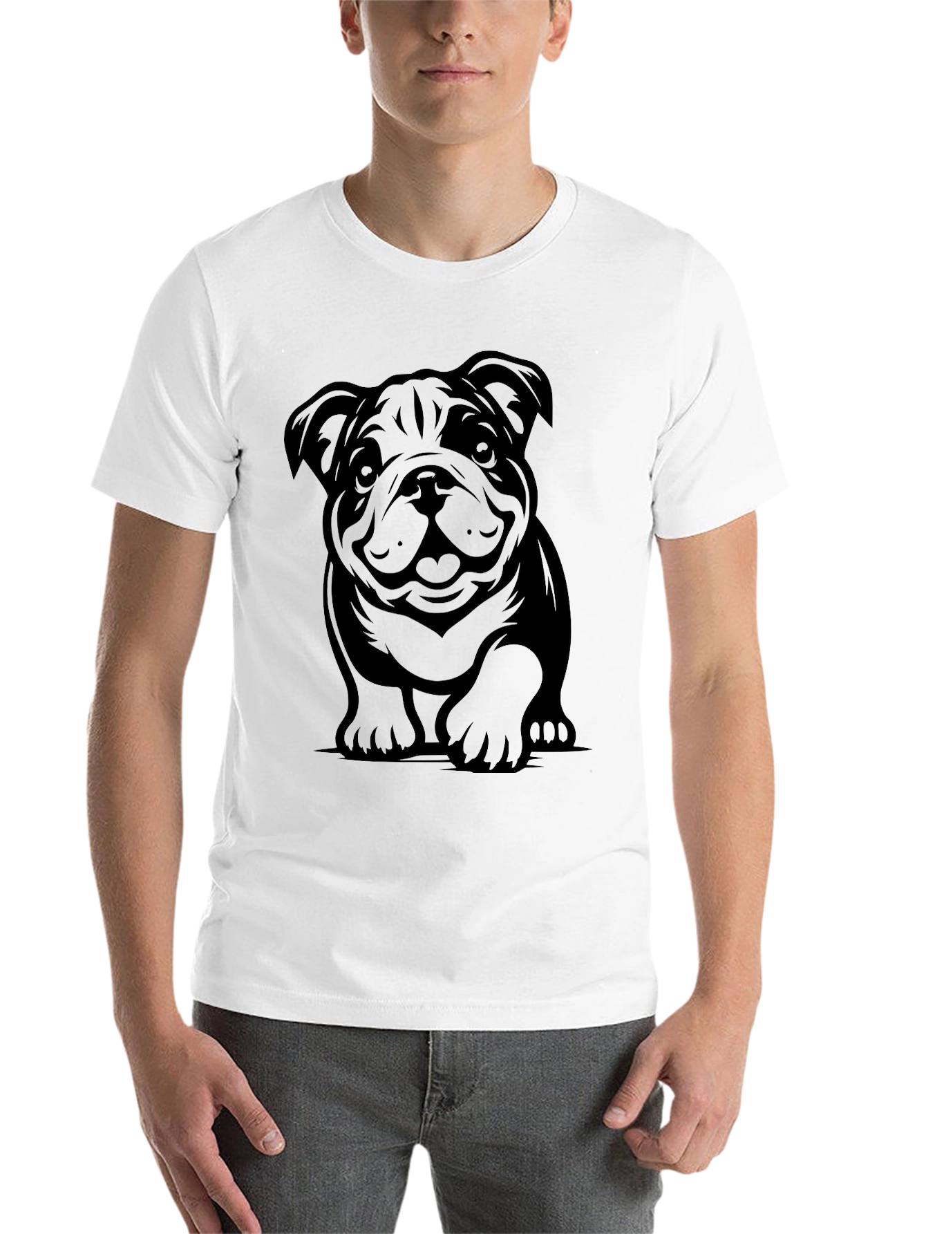 Black Bulldog Graphic T-Shirt view 14