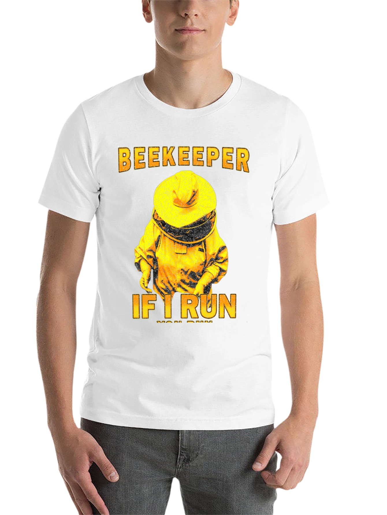 Black Beekeeper T-Shirt - If I Run, You Run Tee view 14