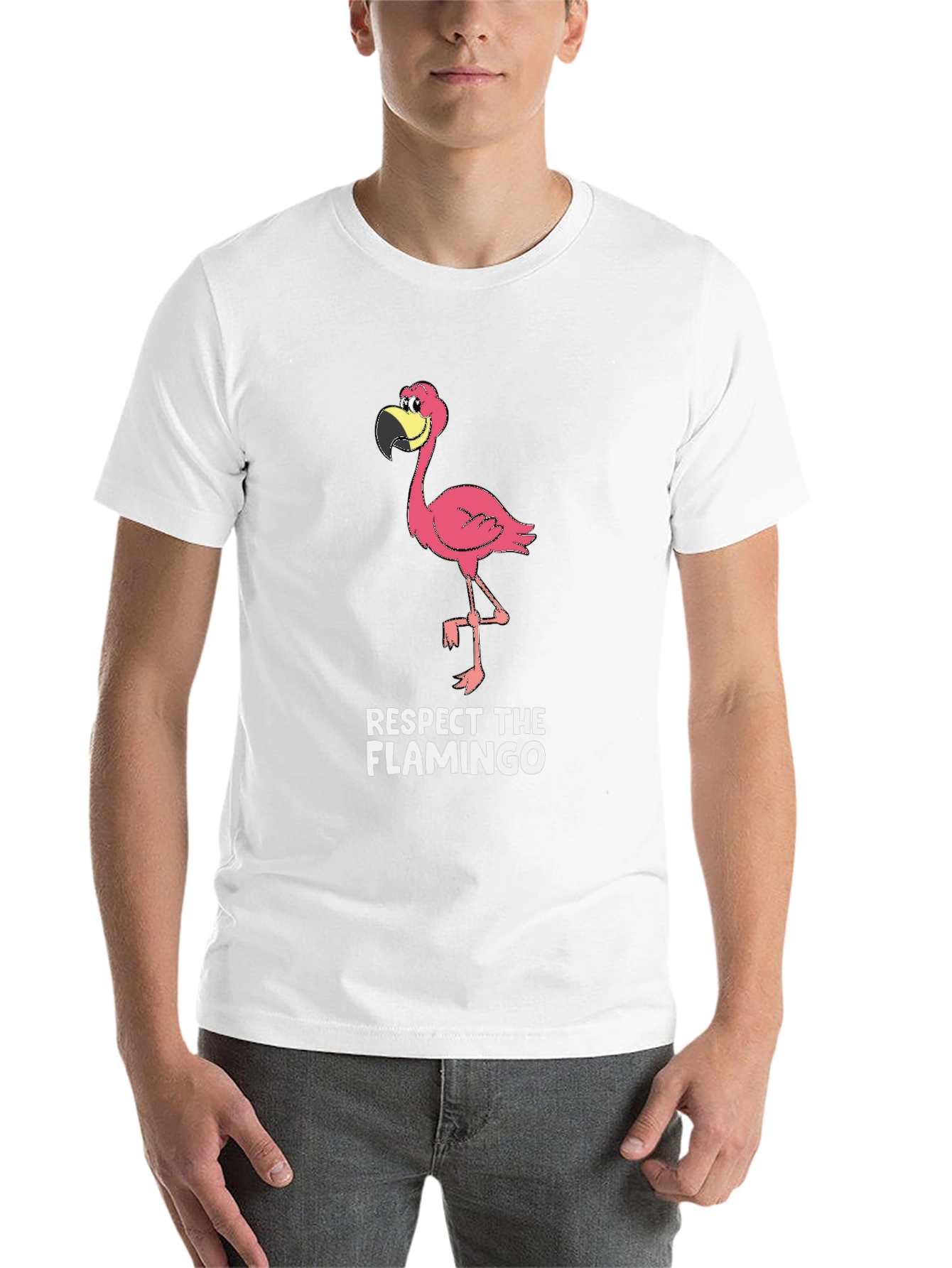Black Respect The Flamingo Graphic T-Shirt view 14