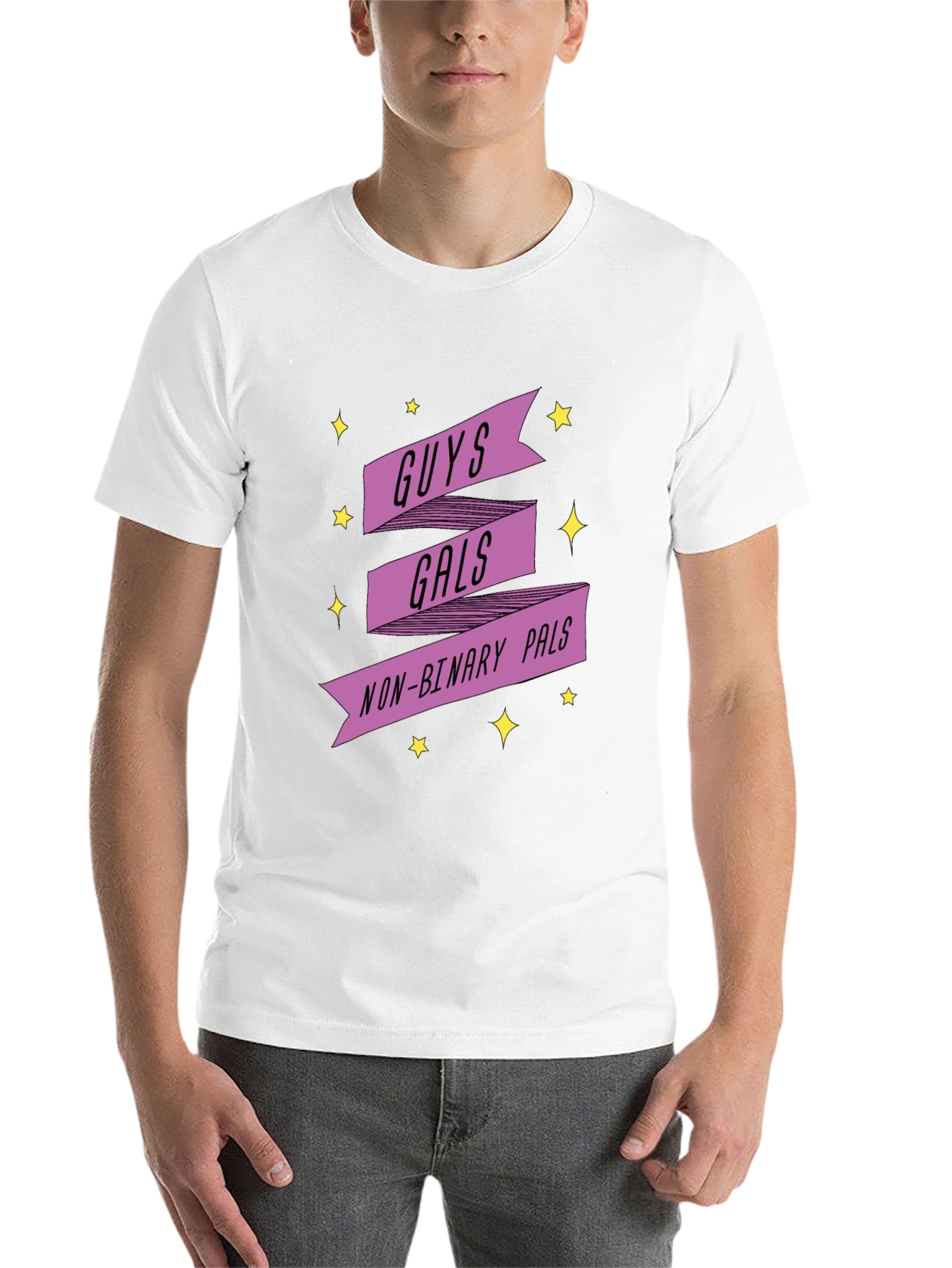 Black Guys Gals Non-Binary Pals Graphic Tee view 14