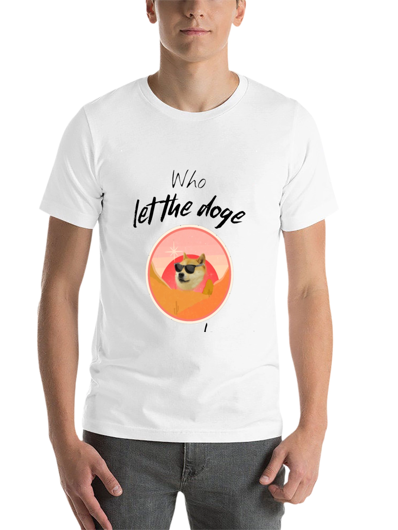 Black Who Let The Doge Out T-Shirt view 14