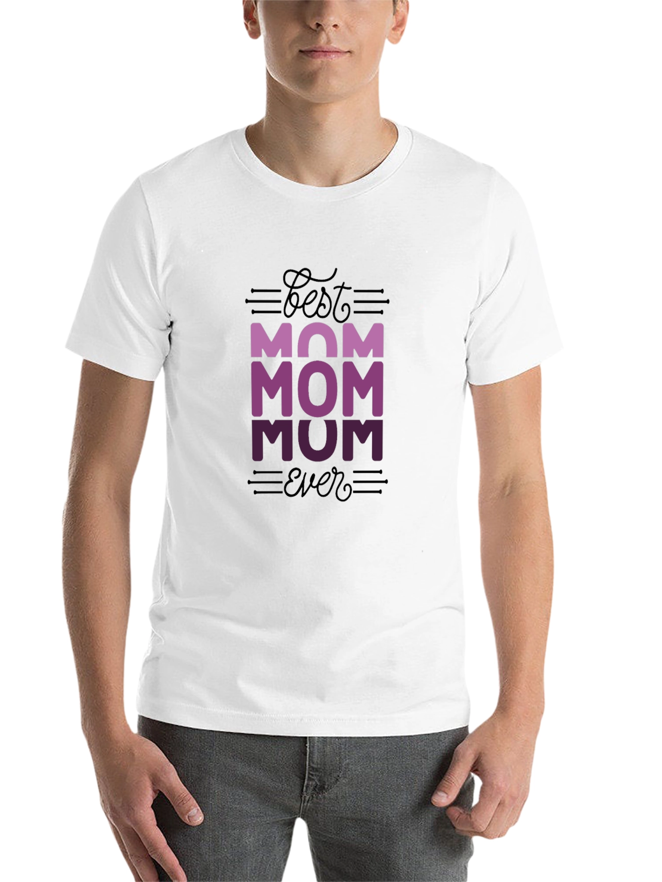 Black Best Mom Ever Graphic T-Shirt view 14