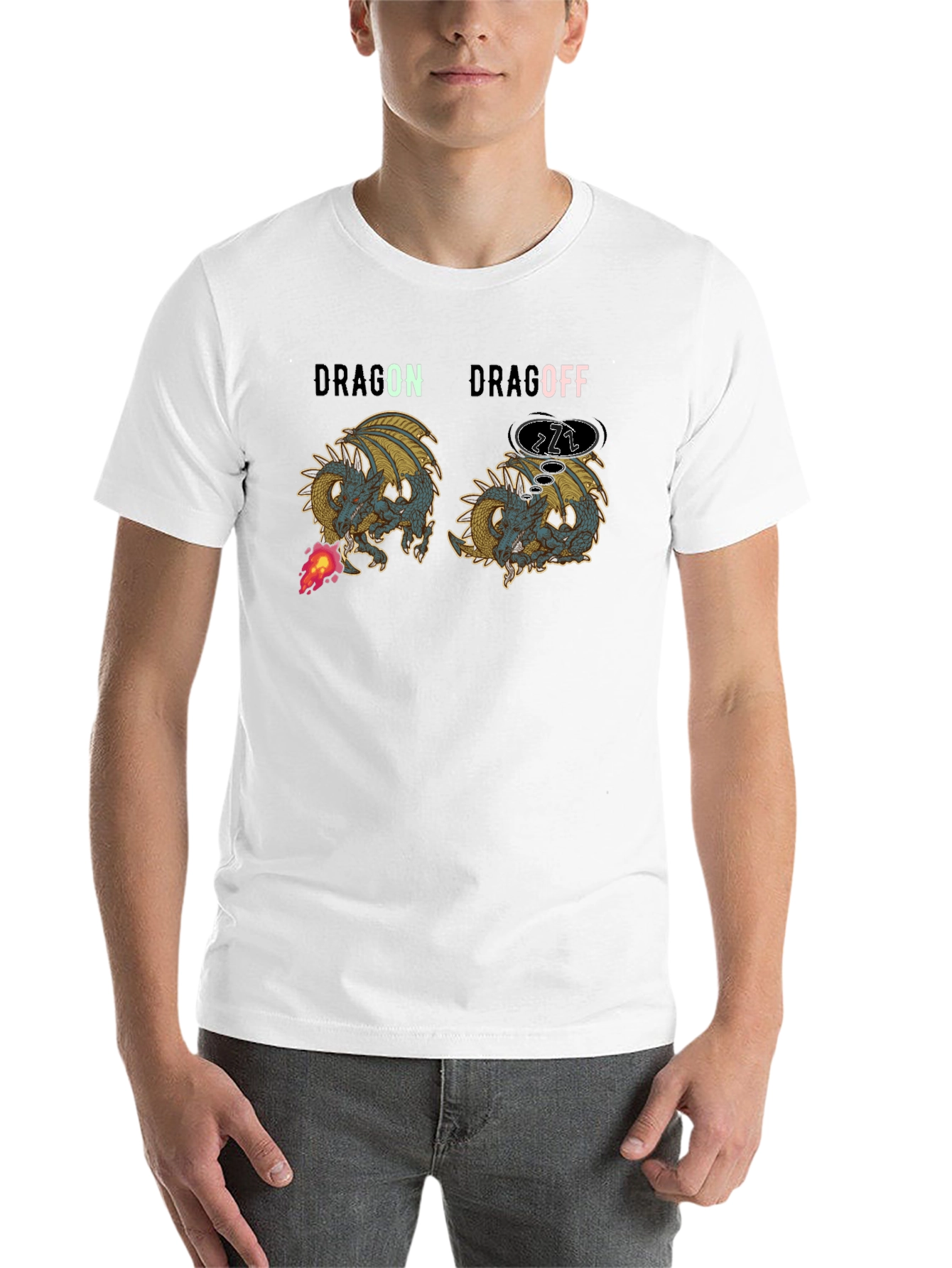 Black Dragon Drag Off Graphic T-Shirt view 14