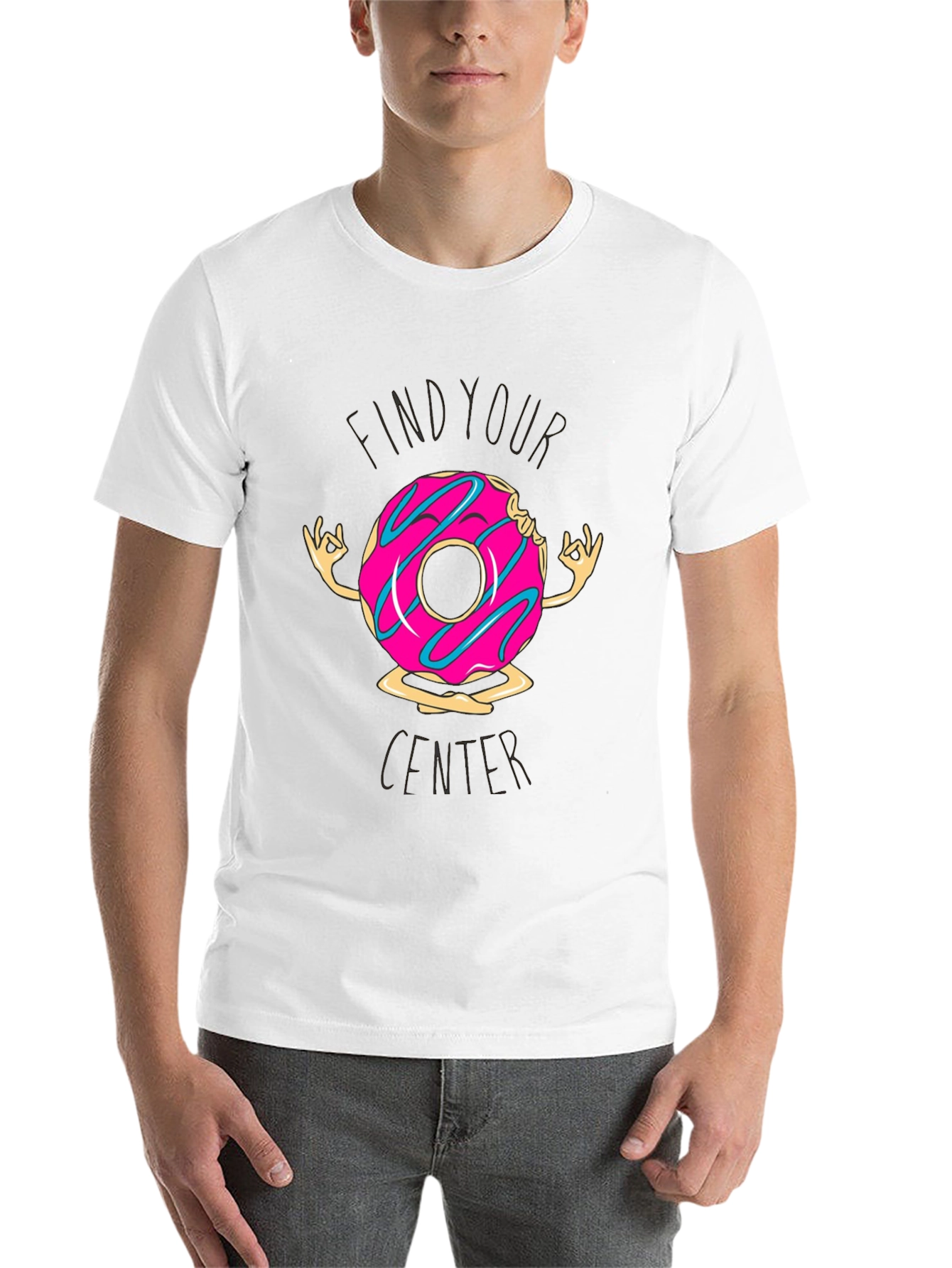 Black Zen Donut T-Shirt: Find Your Center in Comfort! view 14