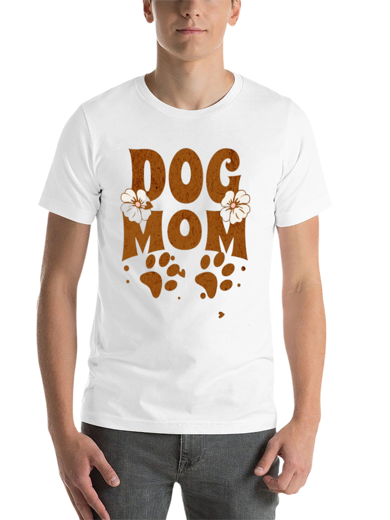 Black Dog Mom Floral Graphic Tee view 14