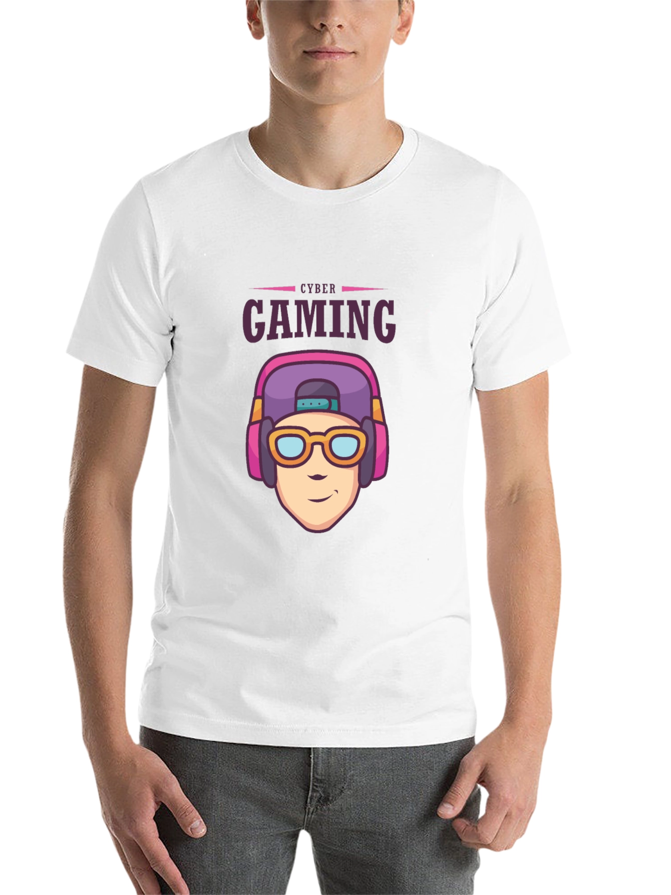 Black Cyber Gaming Black T-Shirt - Gamer Style view 14