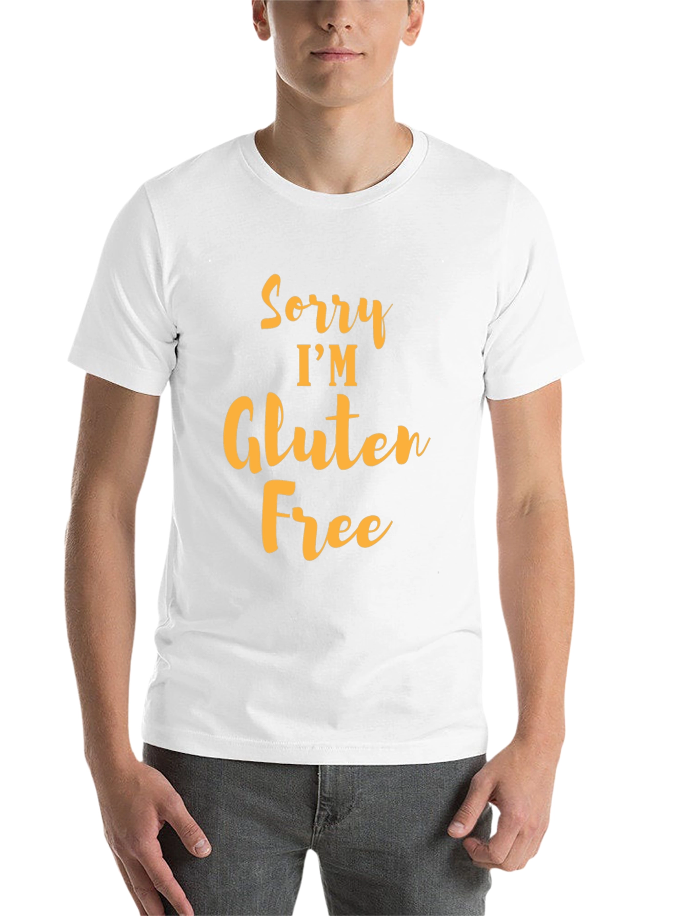 Black Sorry I'm Gluten Free Black T-Shirt view 14