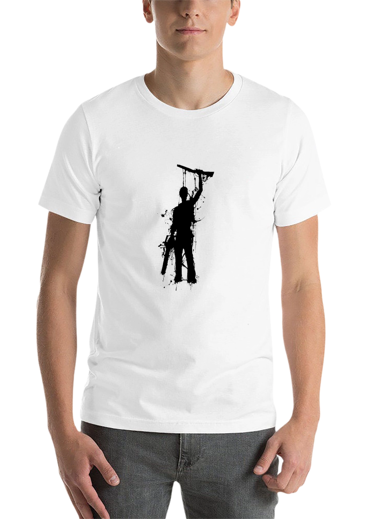 Black Silhouette Graphic Tee - Evil Dead Inspired view 14