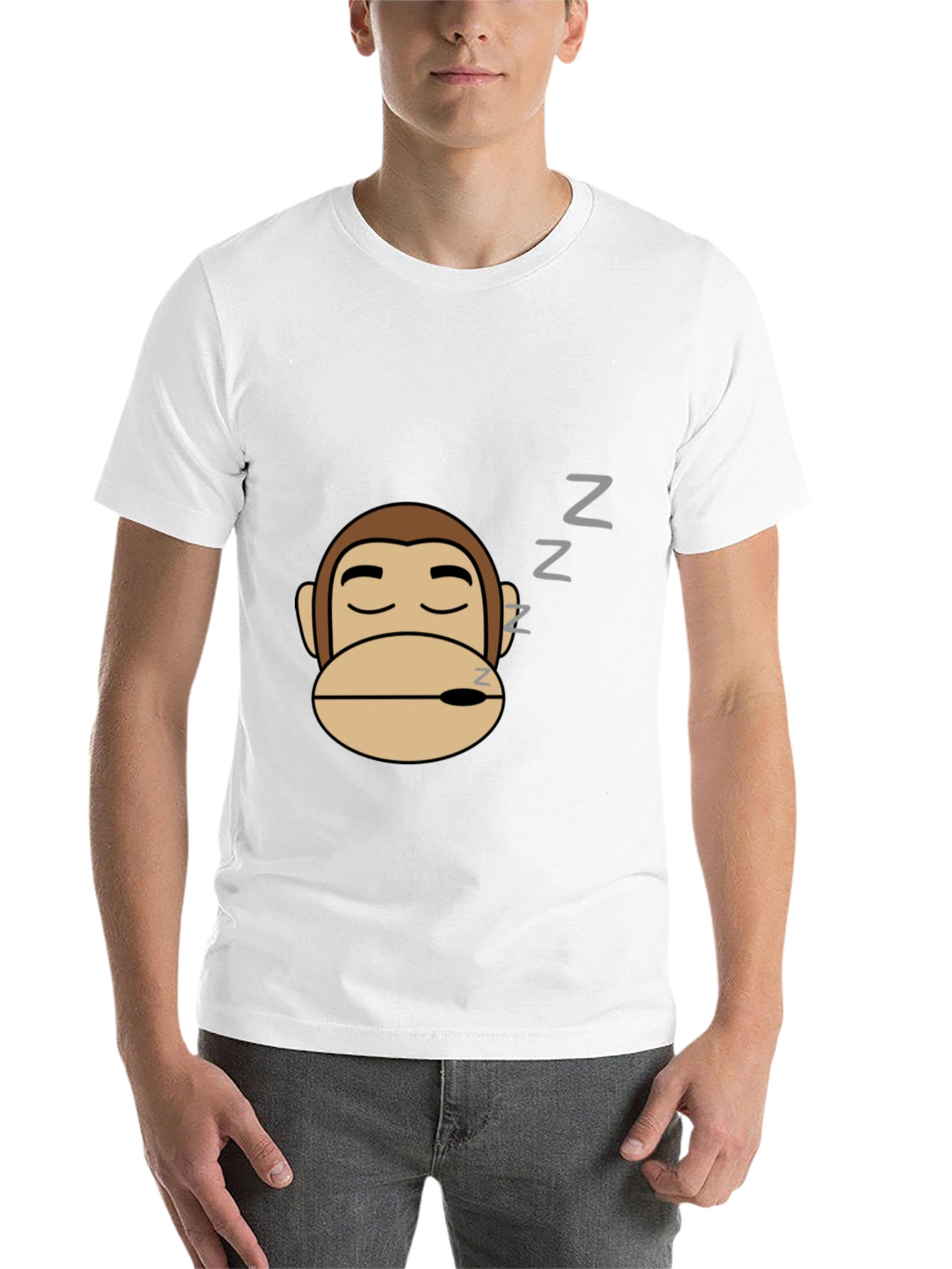 Sleeping Monkey Graphic Tee - Relaxed Fit - 14
