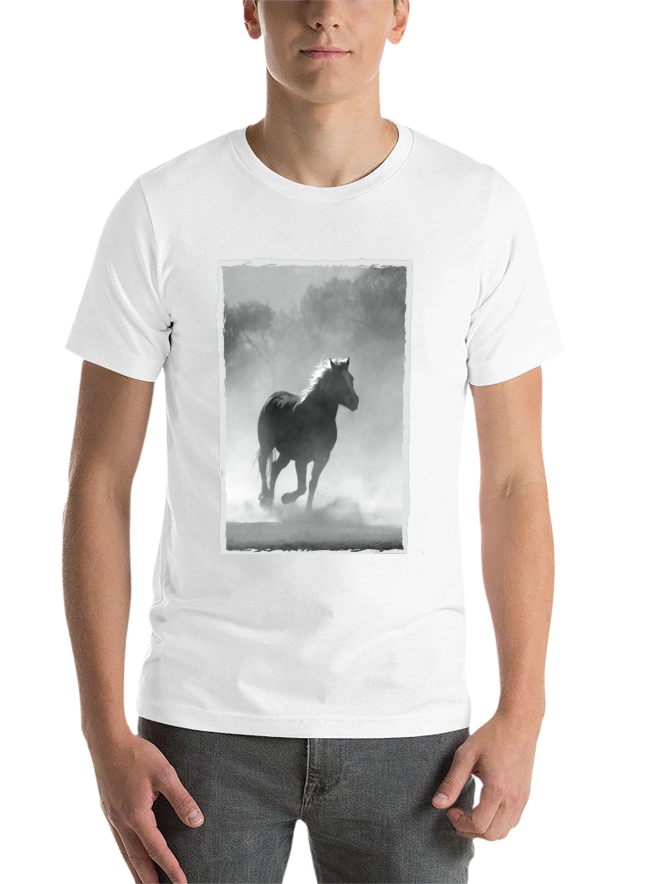 Black Black Horse T-Shirt - Equestrian Style view 14