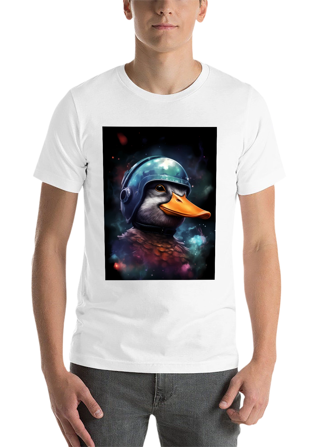 Black Duck in Helmet Graphic Tee view 14