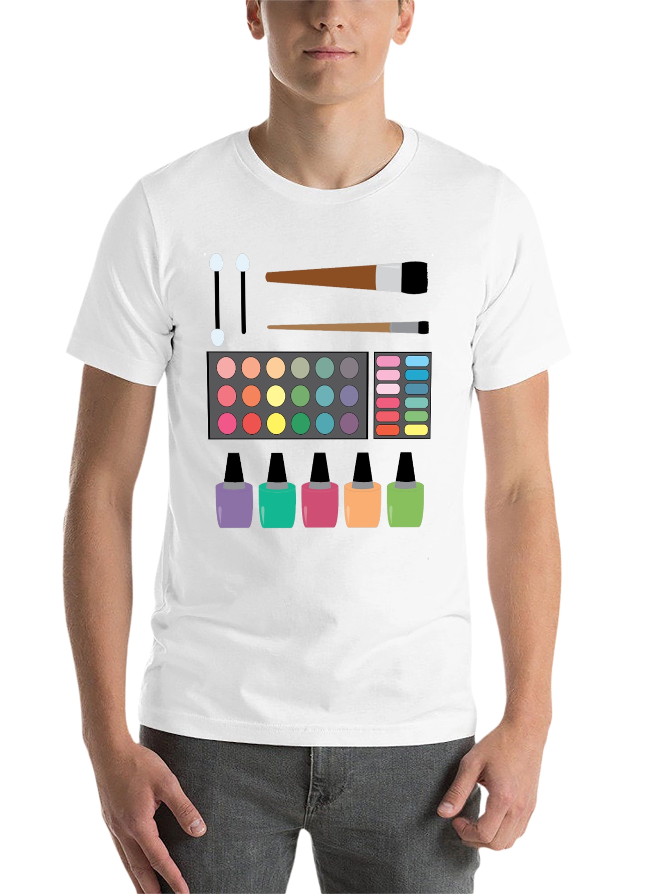 Black Makeup Artist T-Shirt | Cosmetic Lover Tee view 14