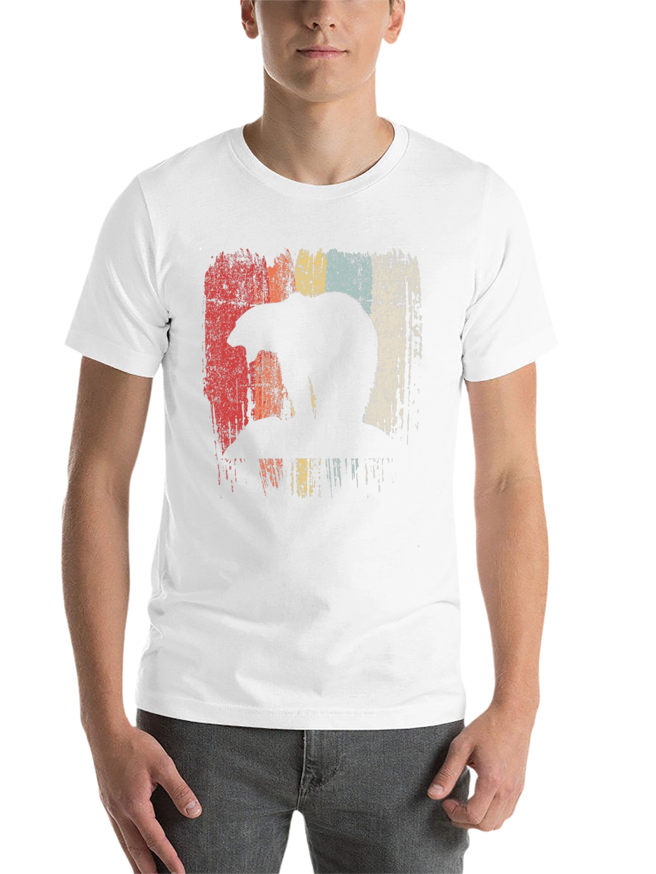 Black Retro Bear Graphic T-Shirt - Vintage Style view 14