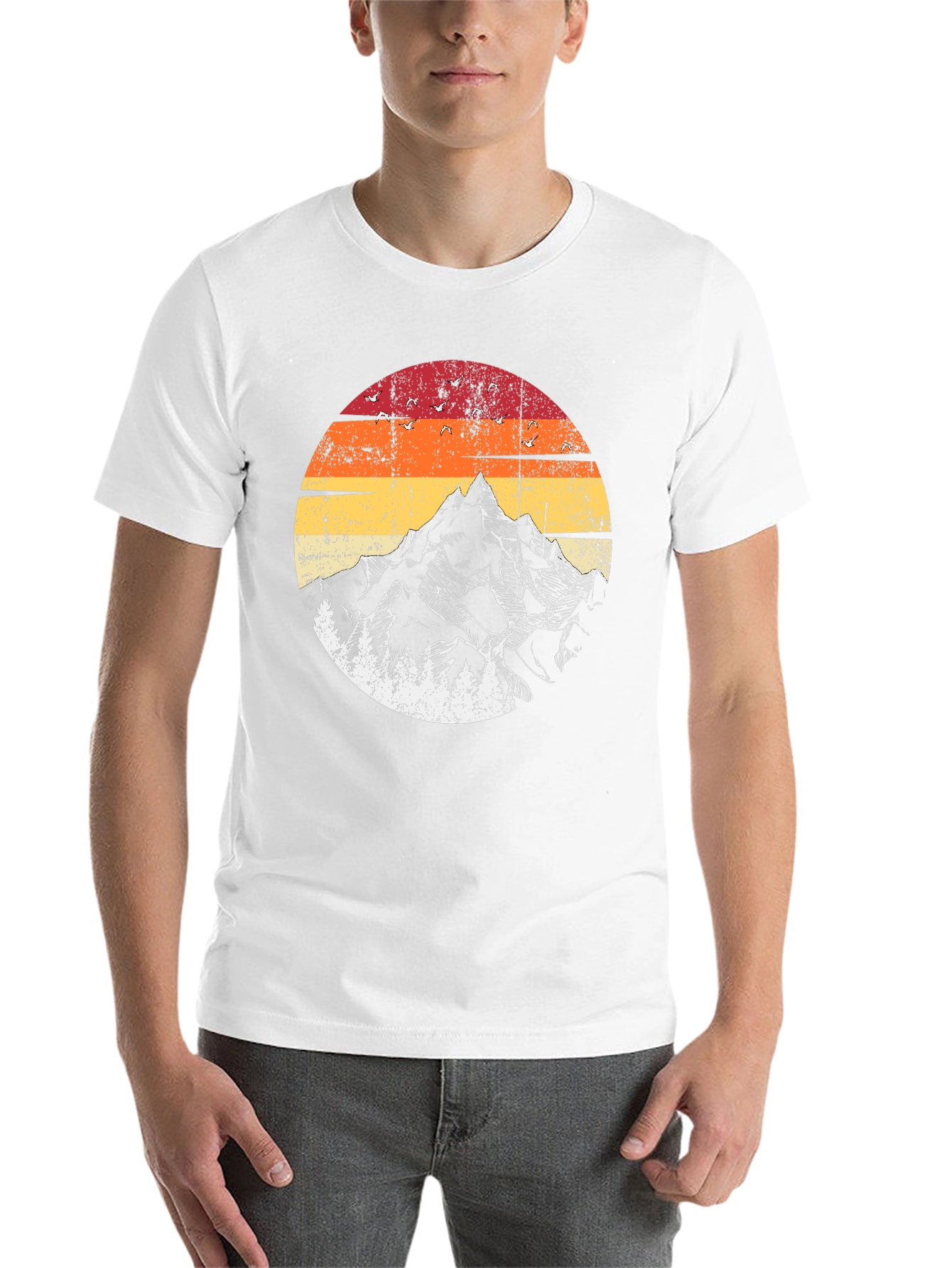 Black Retro Mountain Graphic Tee - Adventure Ready view 14