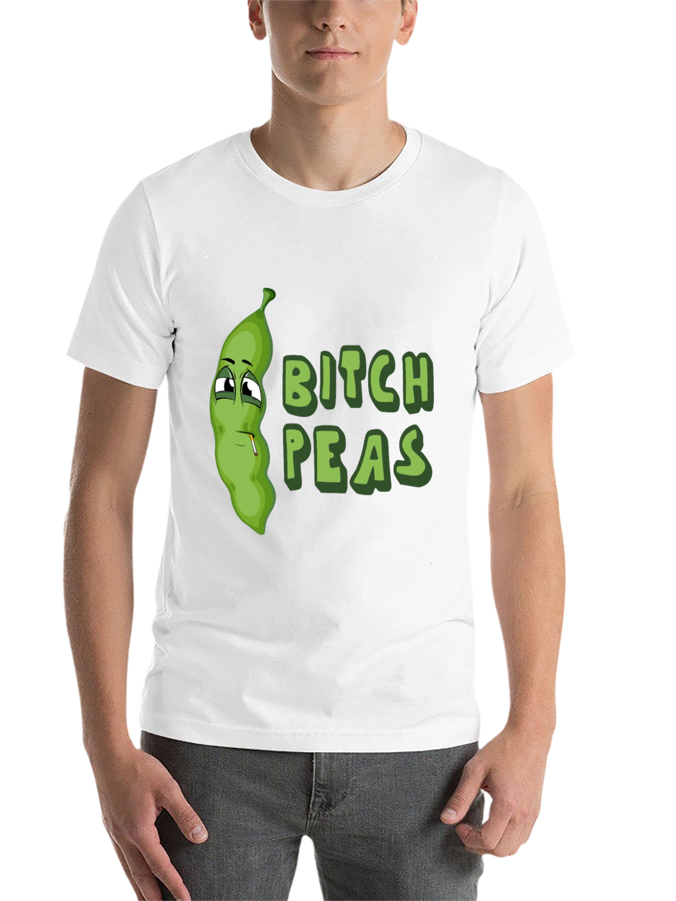 Black Bitch Peas Graphic T-Shirt view 14