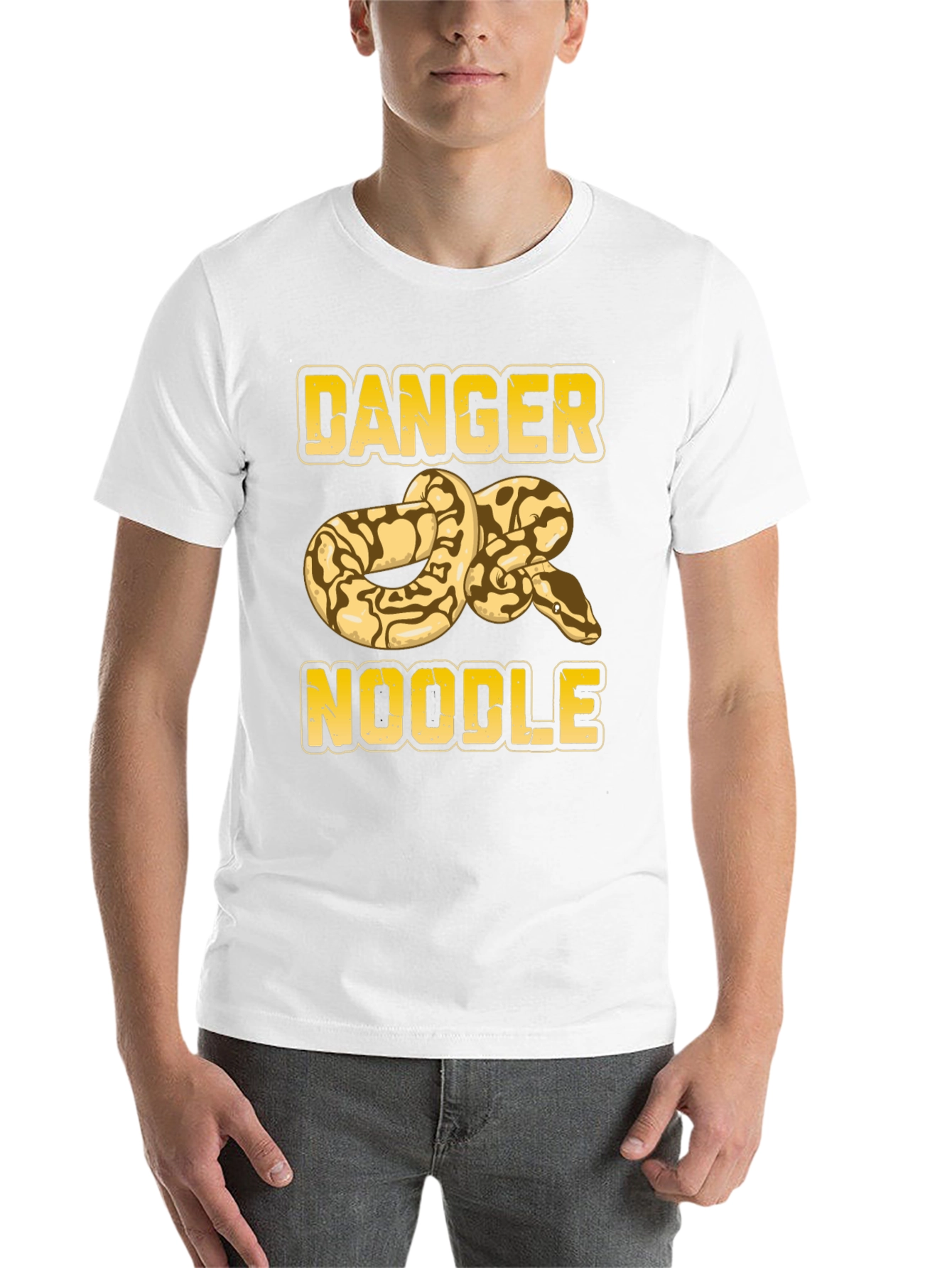 Black Danger Noodle Snake Graphic Tee view 14