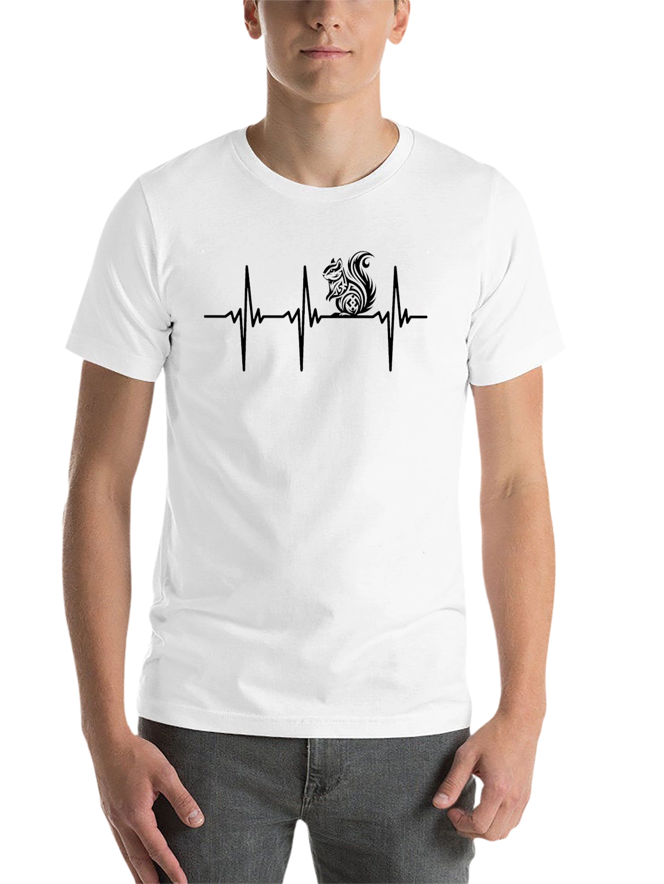 Black Squirrel Heartbeat T-Shirt - Nature Lover Tee view 14