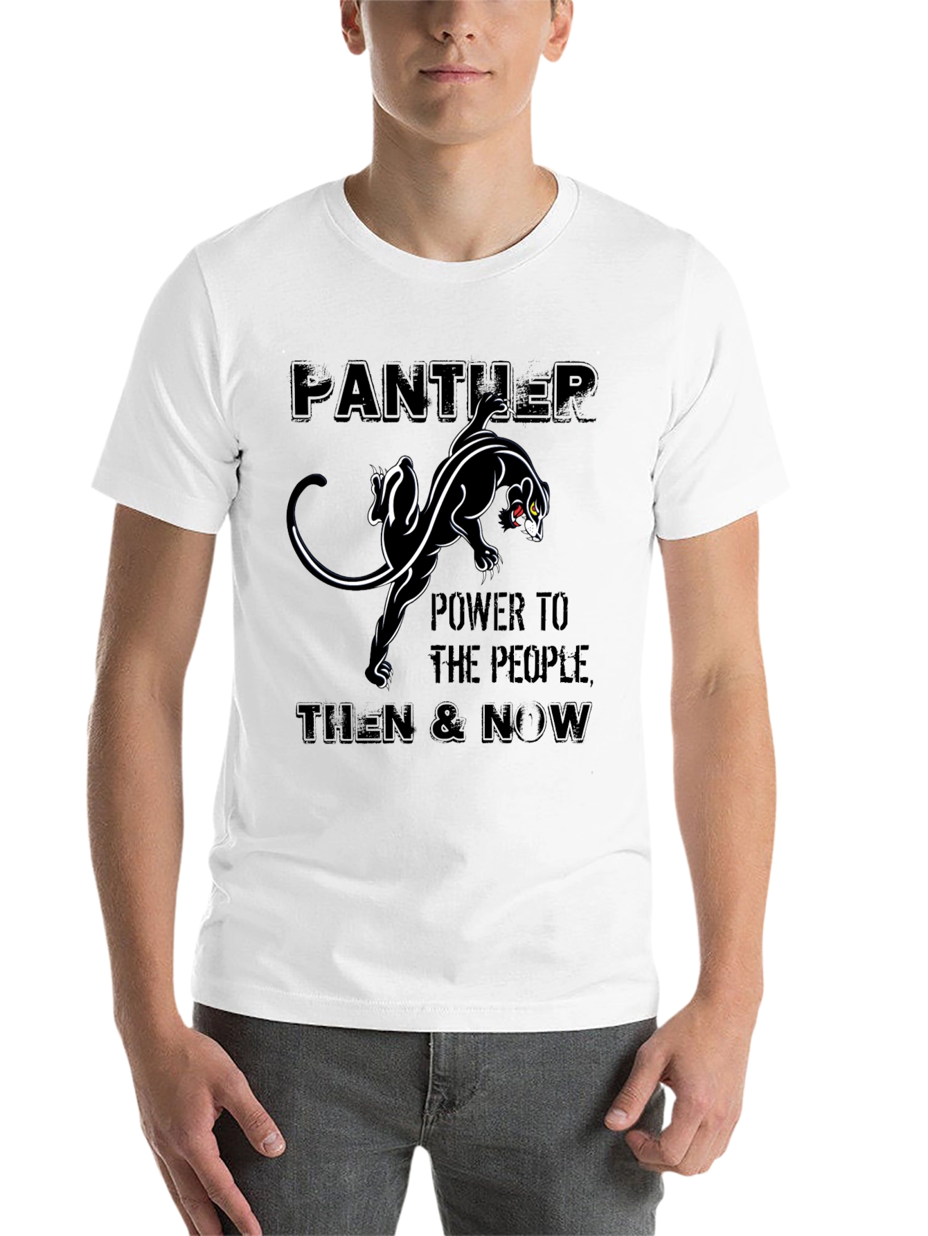 Black Panther Power T-Shirt: Black Pride Tee view 14