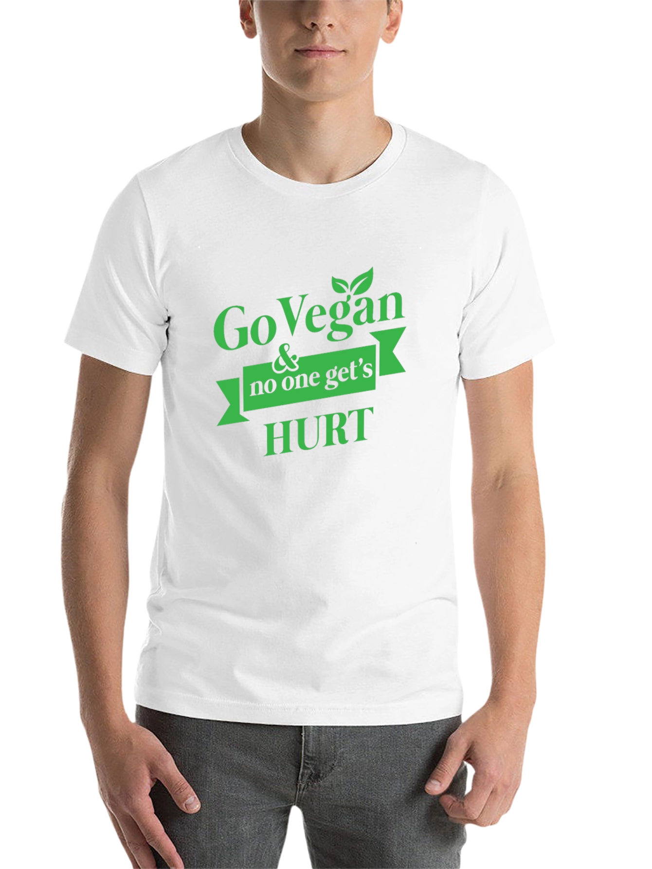 Go Vegan & No One Gets Hurt Graphic Tee - 14