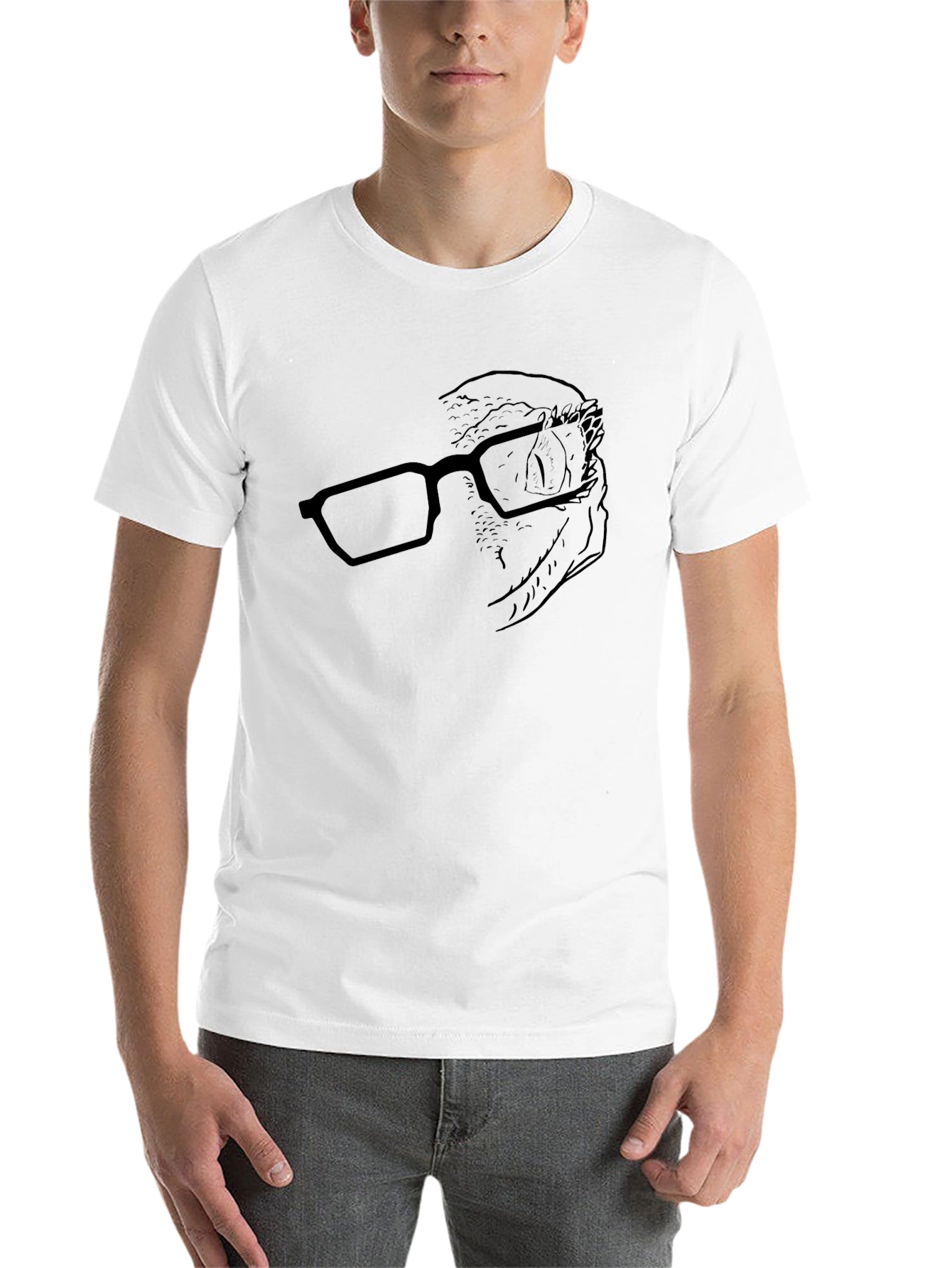 Black Owl with Glasses T-Shirt - Stylish Unisex Tee view 14