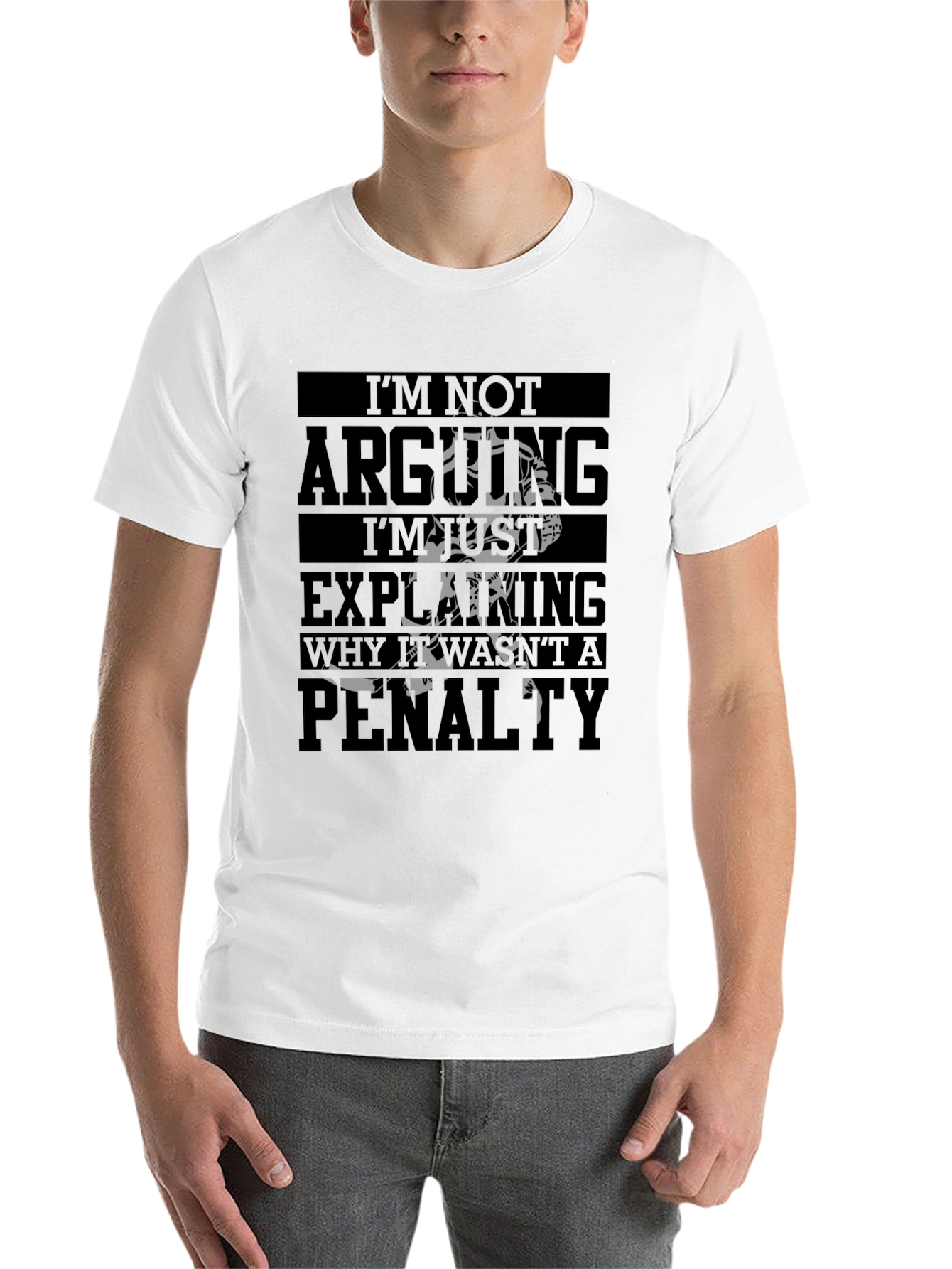 Black Hockey Penalty Funny Graphic T-Shirt view 14