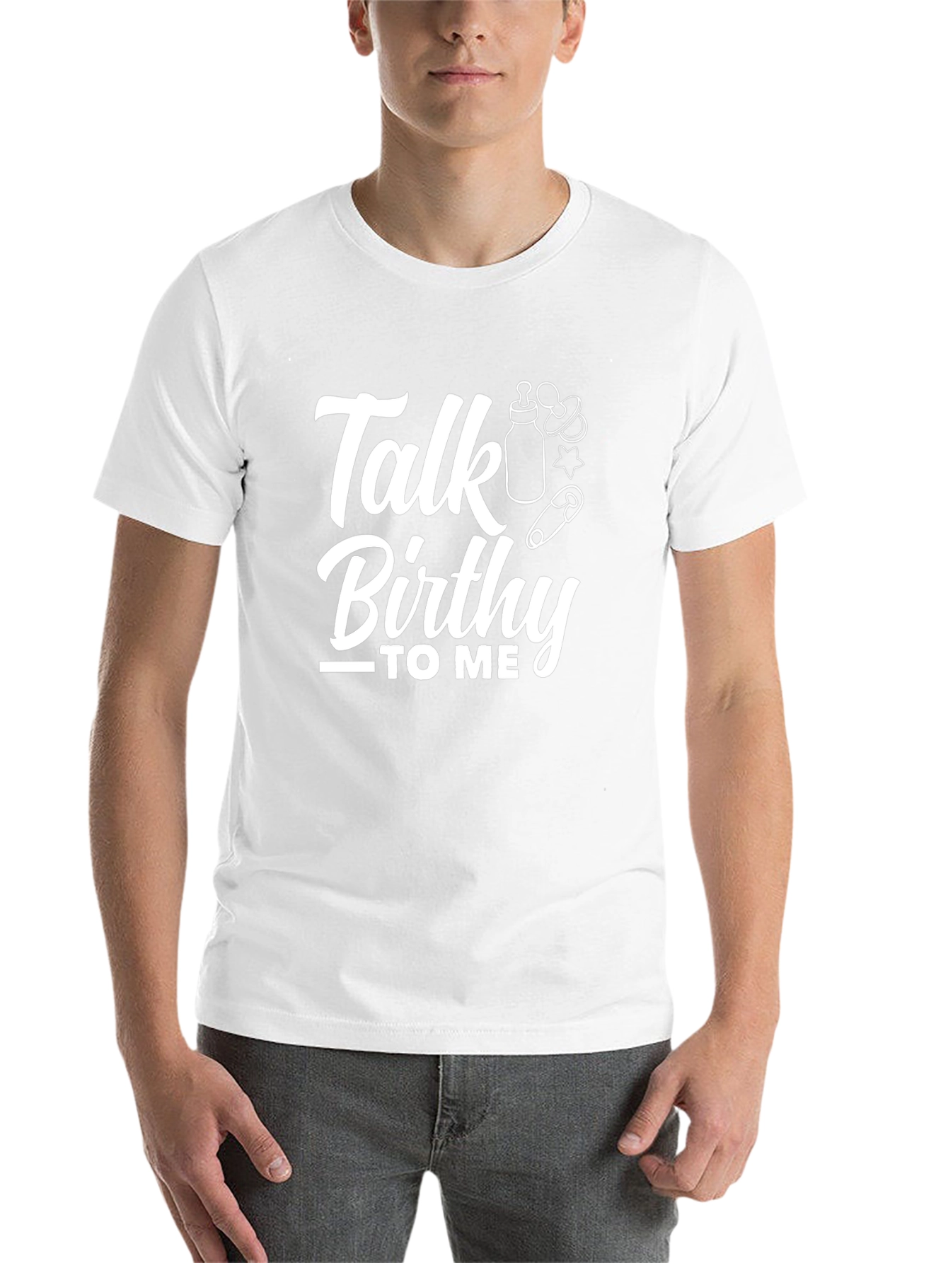 Black Talk Birthy to Me Black T-Shirt view 14