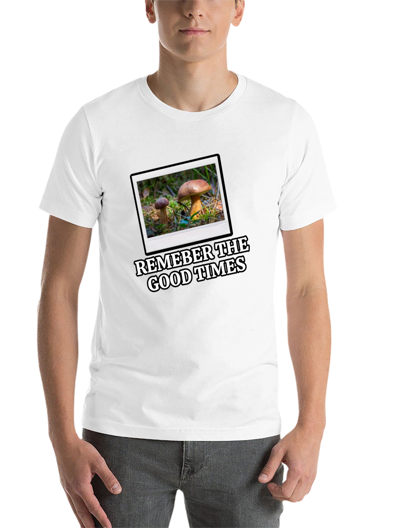 Black Mushroom Photo T-Shirt: Remember the Good Times! view 14