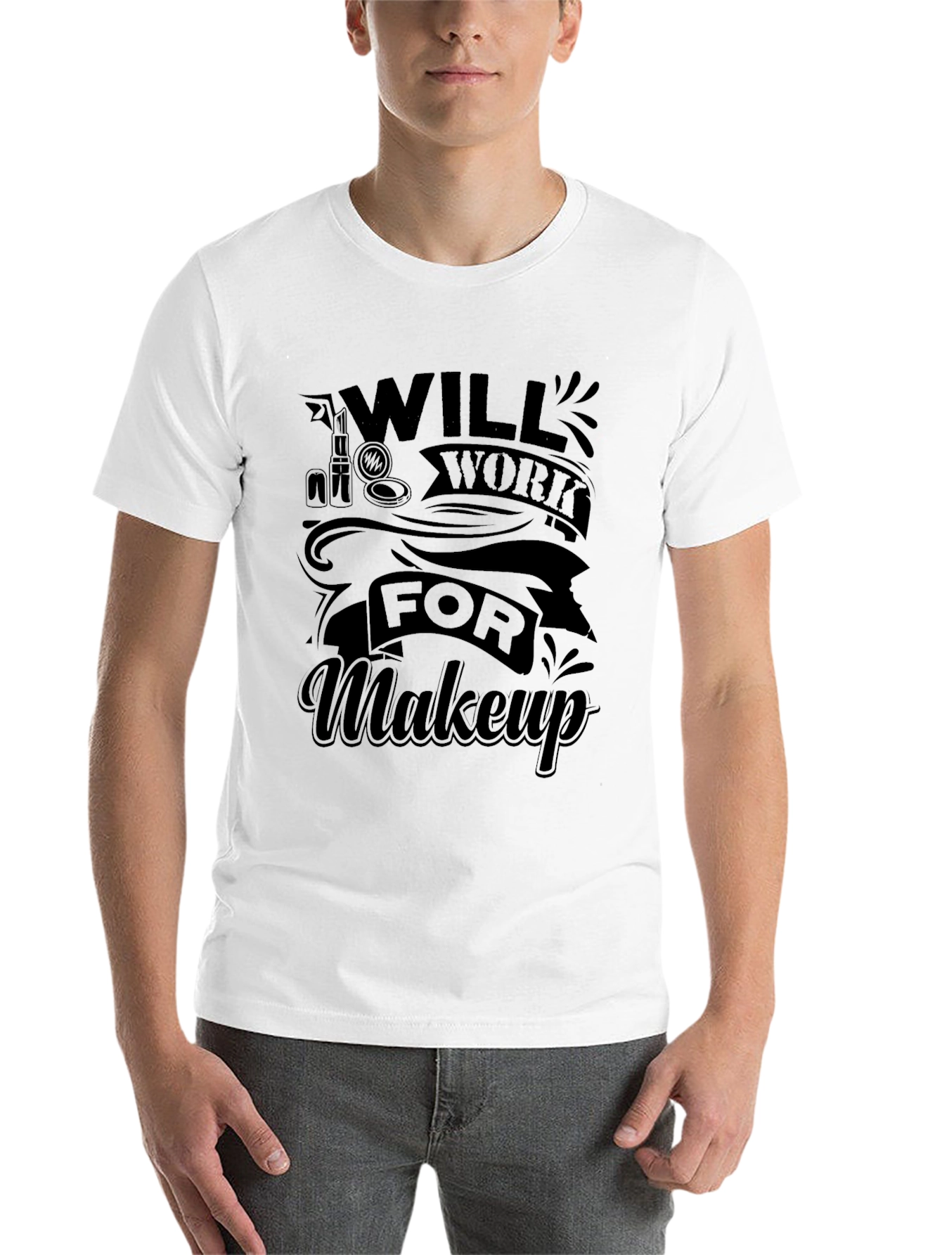 Black Will Work For Makeup Black Graphic Tee view 14