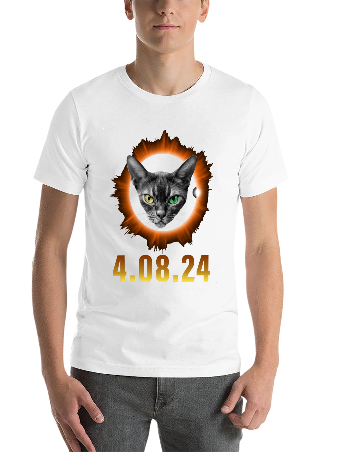 Black Eclipse Cat T-Shirt - April 8, 2024 view 14