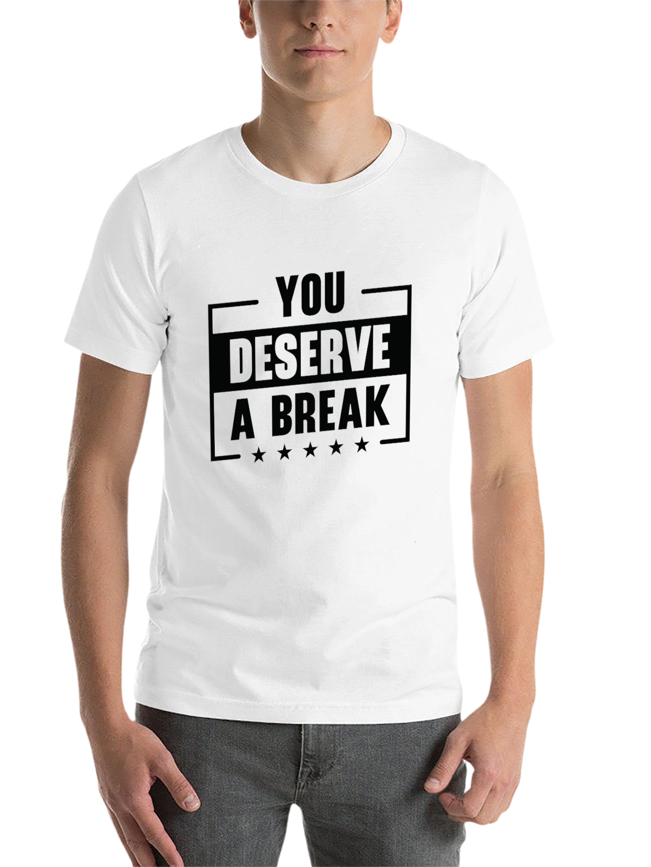 Black You Deserve A Break Graphic T-Shirt view 14