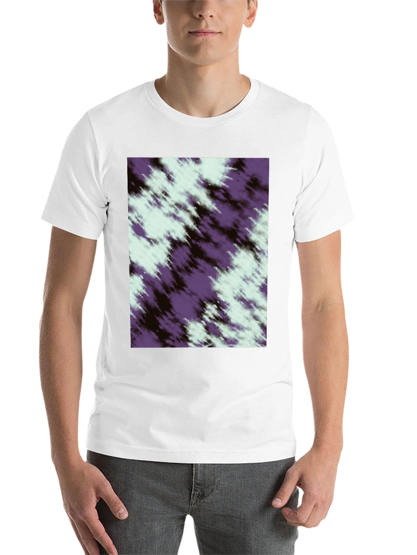 Black Abstract Pattern T-Shirt - Soft & Stylish view 14