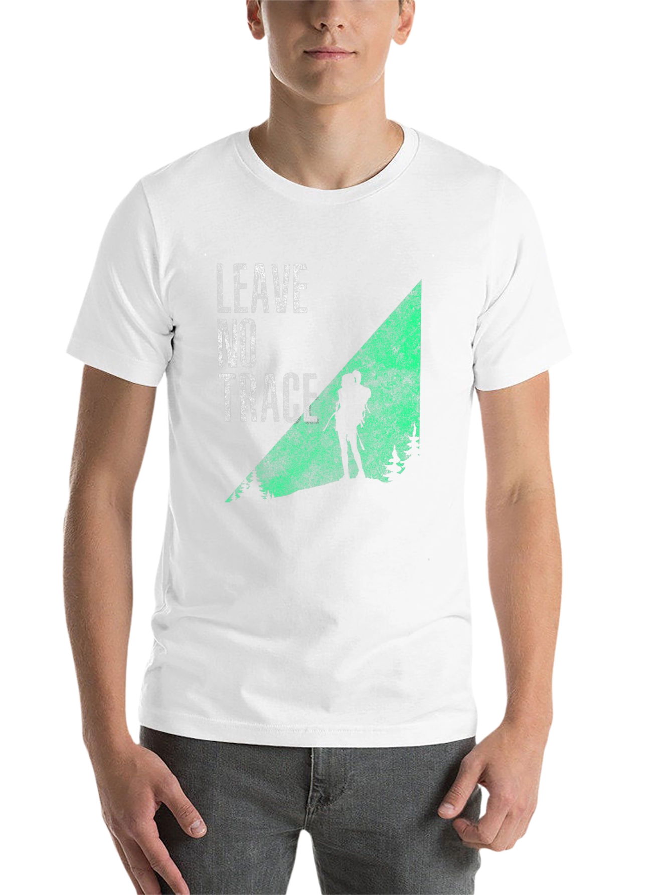 Black Leave No Trace Hiking T-Shirt view 14