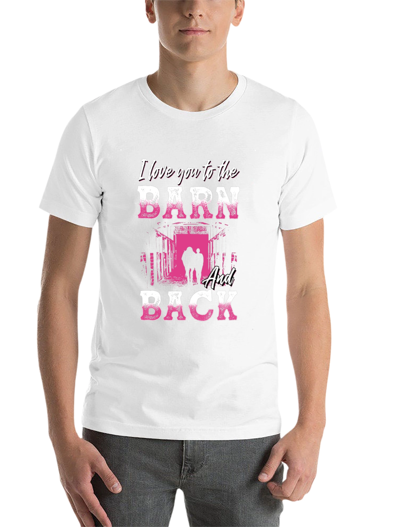 Black I Love You to the Barn and Back Graphic Tee view 14