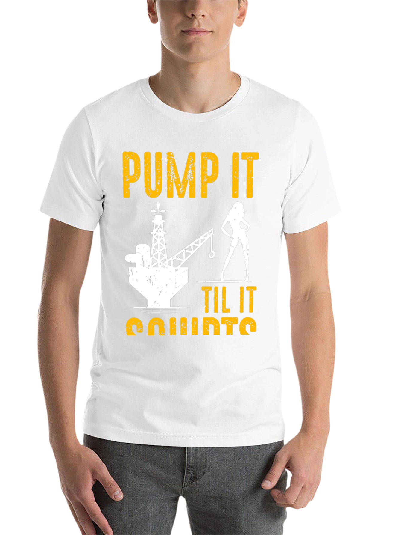 Black Pump It Til It Quirts Black T-Shirt view 14