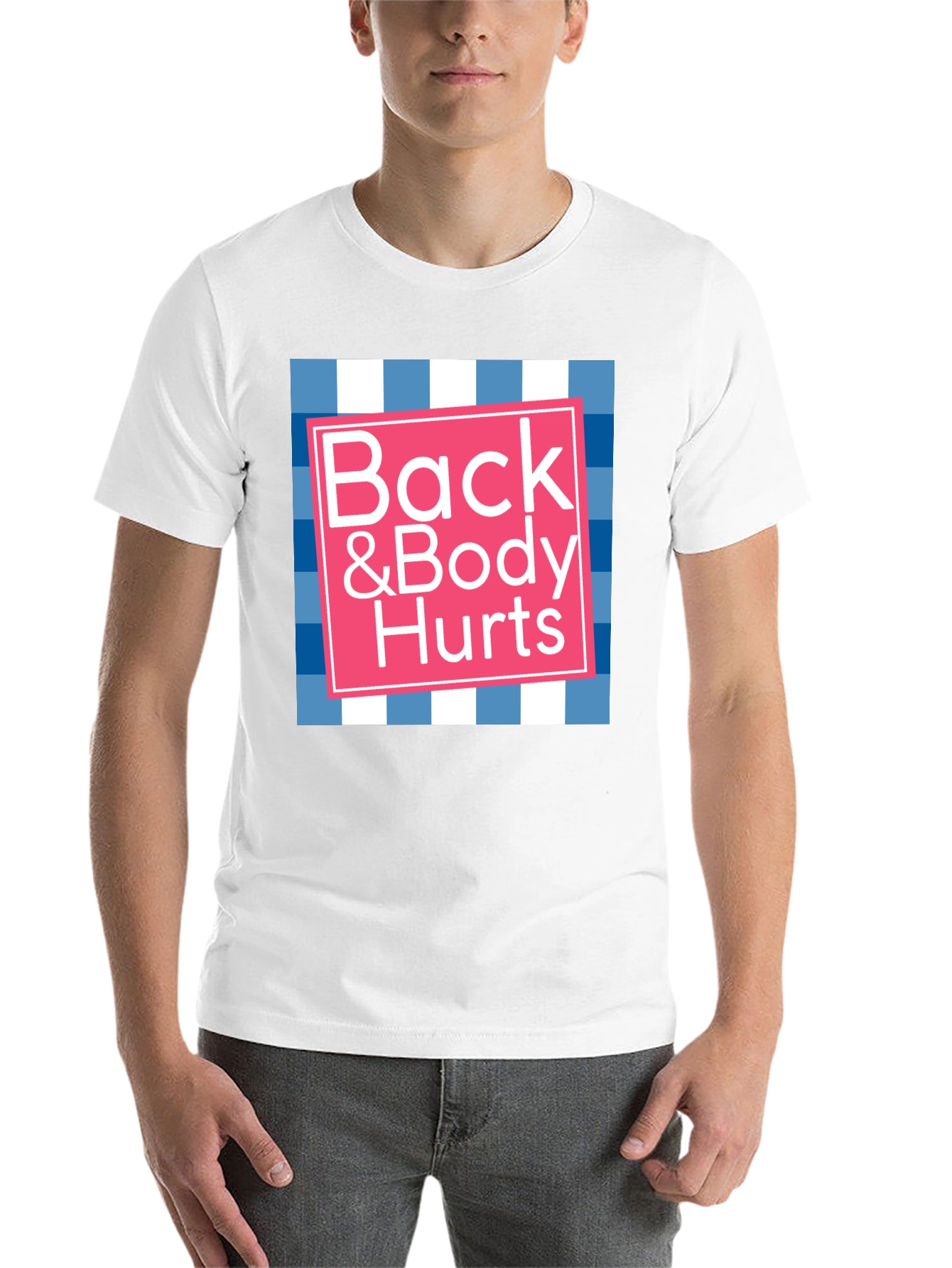Black Back & Body Hurts Graphic T-Shirt - Novelty Tee view 14