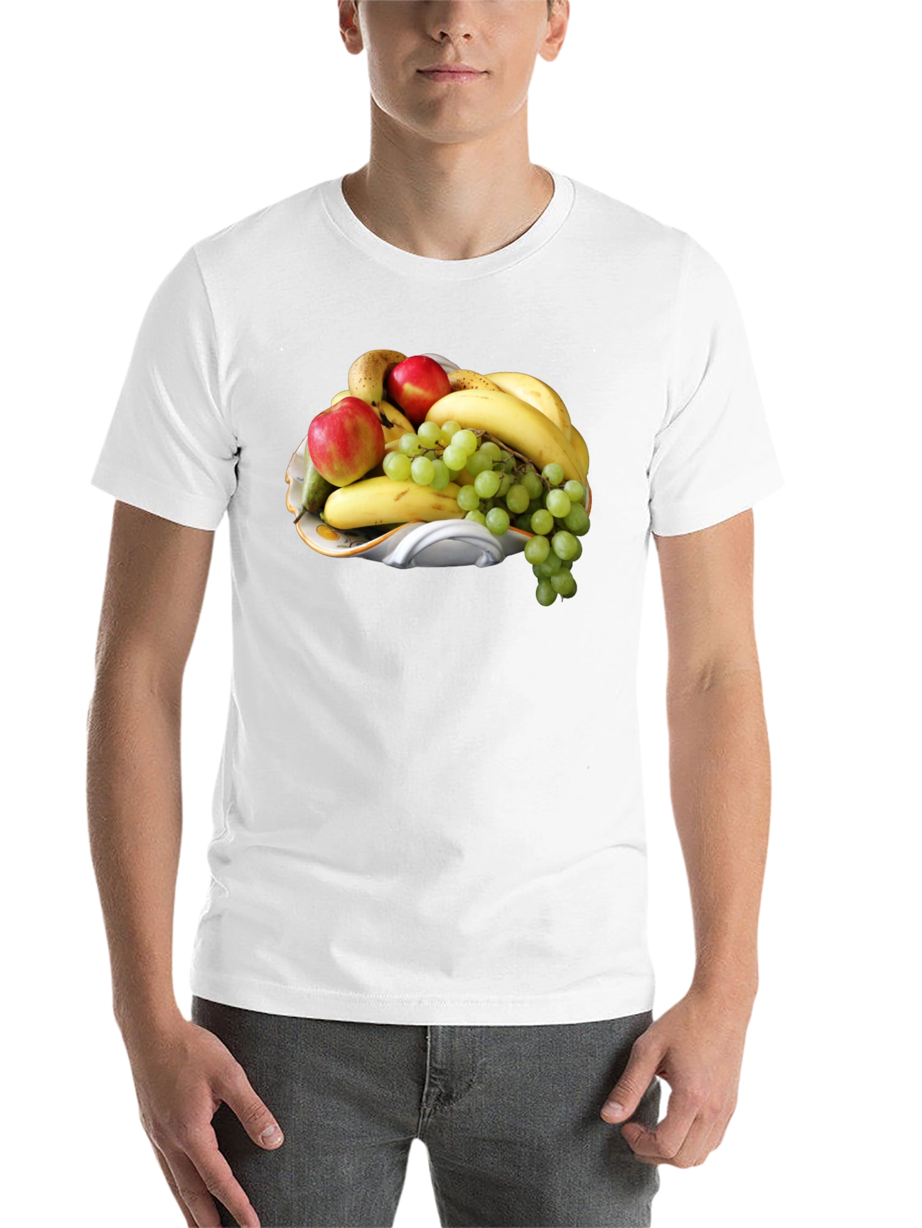 Black Fruit Platter Graphic Tee - Stylish & Unique! view 14