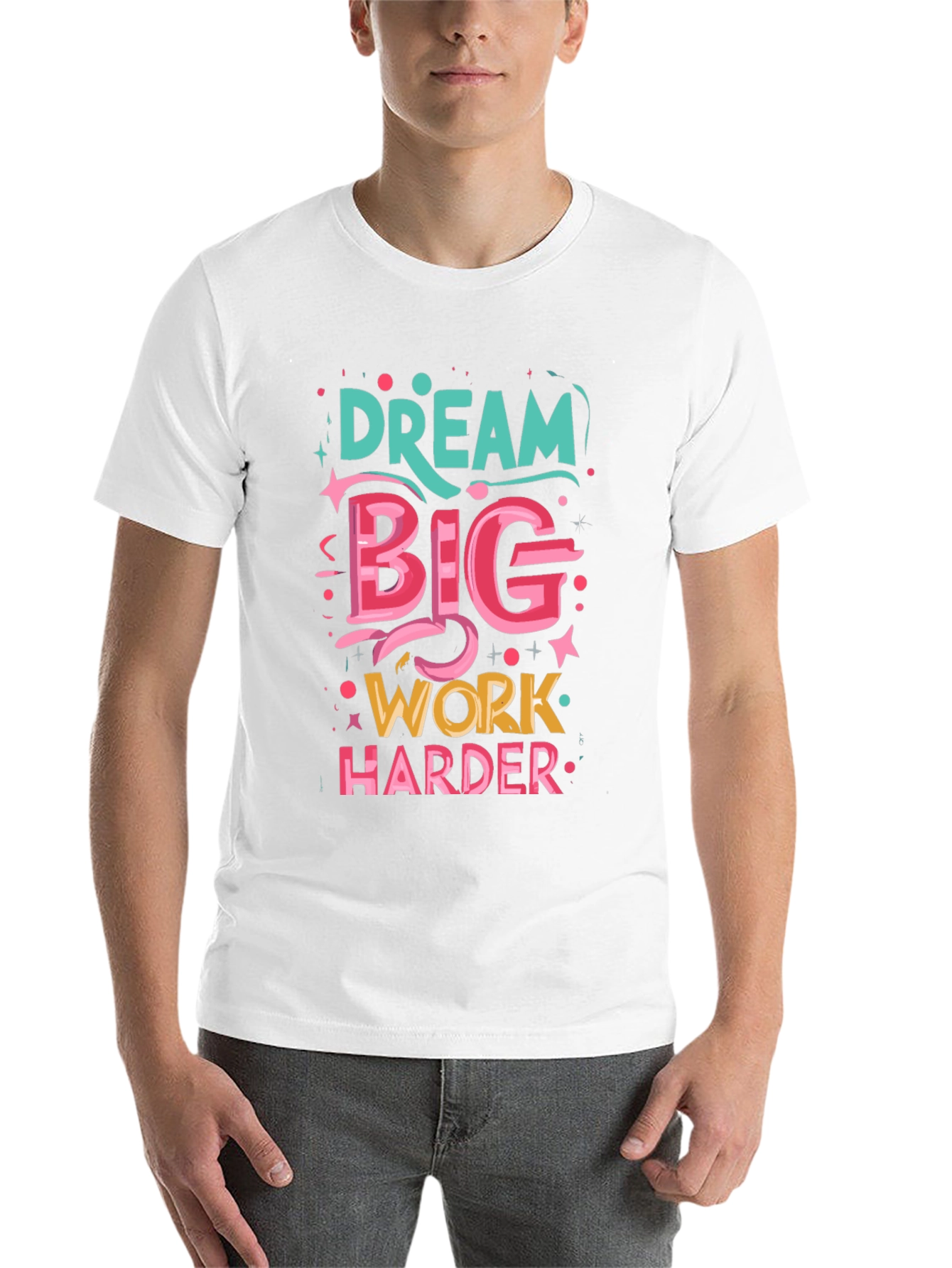 Black Dream Big T-Shirt: Motivational Graphic Tee view 14
