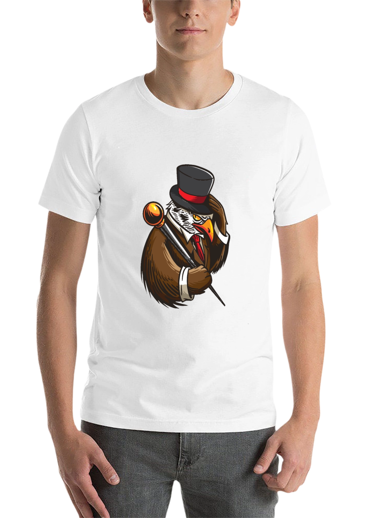 Black Dapper Owl T-Shirt - Unique Graphic Tee view 14